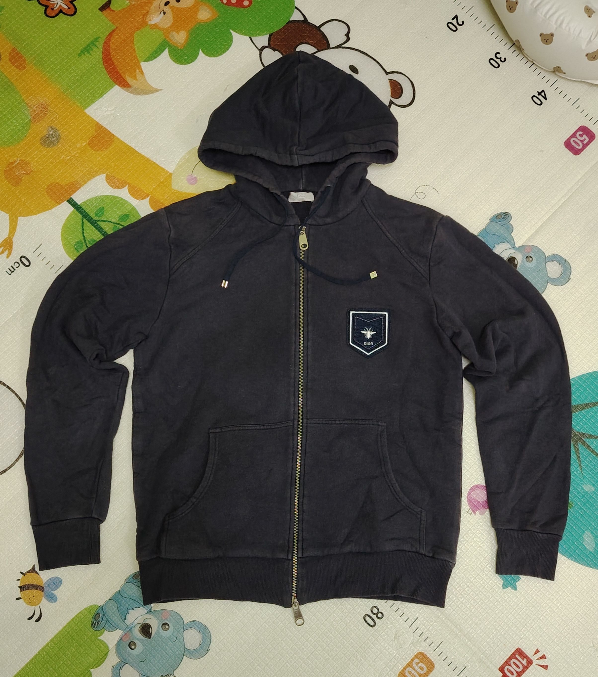 Dior Dior Resort Bee Blue Zip Up Hoodie | 54 Size US M / EU 48-50 / 2 - 2 Thumbnail