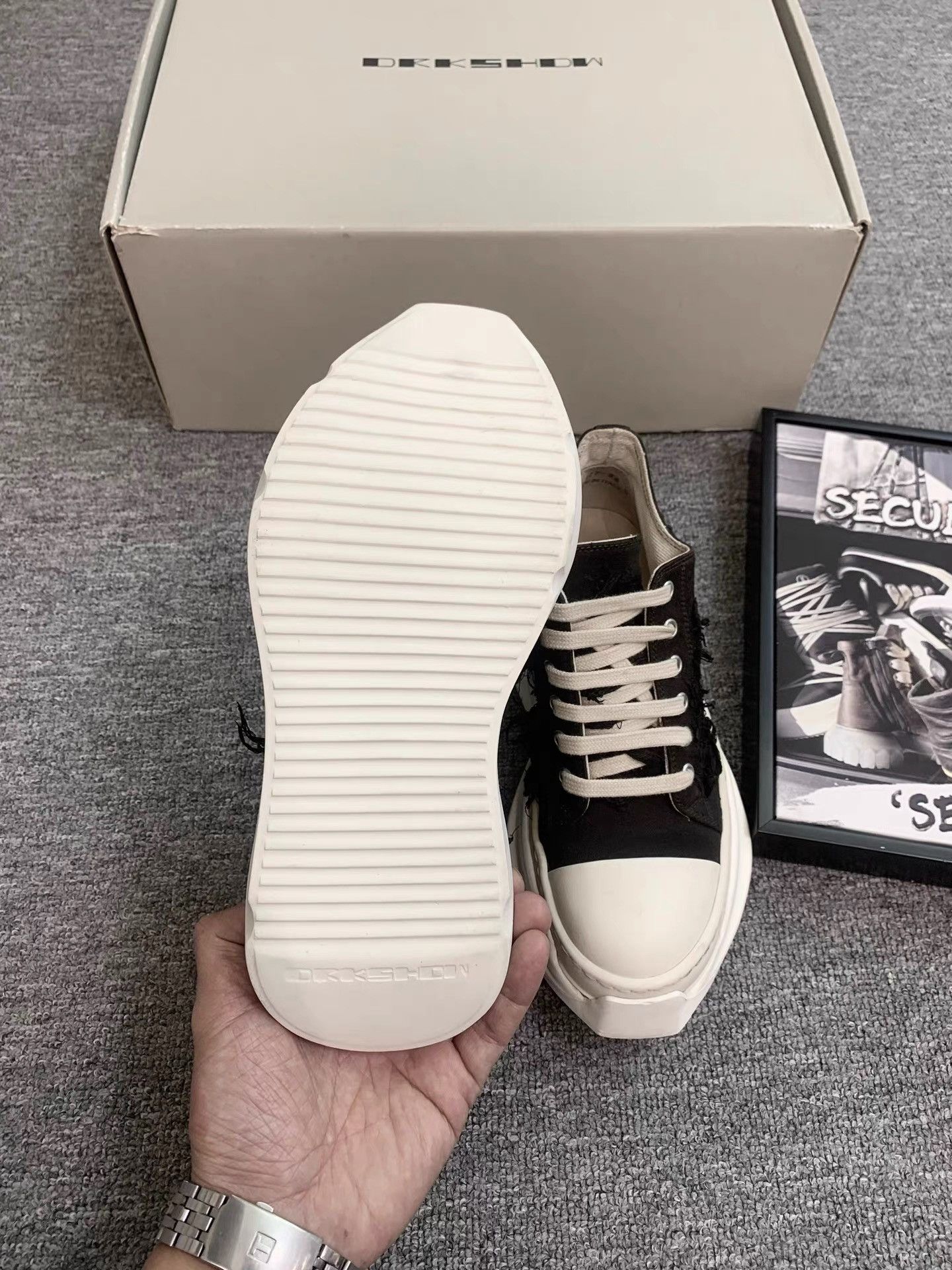 Rick Owens Rick Owens Distressed Platform Ramones K34 Size US 6 / IT 36 - 7 Thumbnail