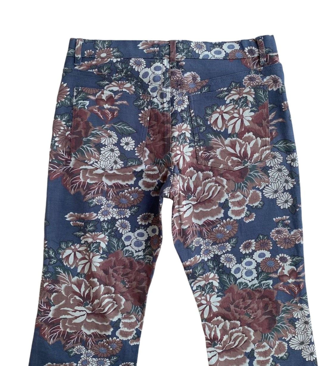 Japanese Brand BJ05-23 FLARED JAPAN CHEALSEA OLD FLOWER SLIMFIT LOWRISE Size US 29 - 4 Thumbnail