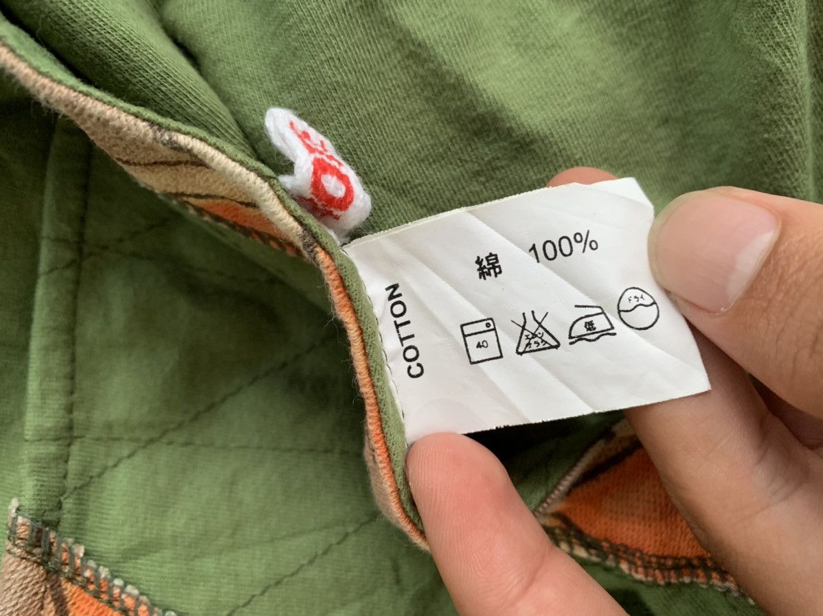 20471120 × Beauty Beast × Japanese Brand 2000s Undefined Rote Rosa Patchwork Green Hoodie Size US M / EU 48-50 / 2 - 5 Thumbnail