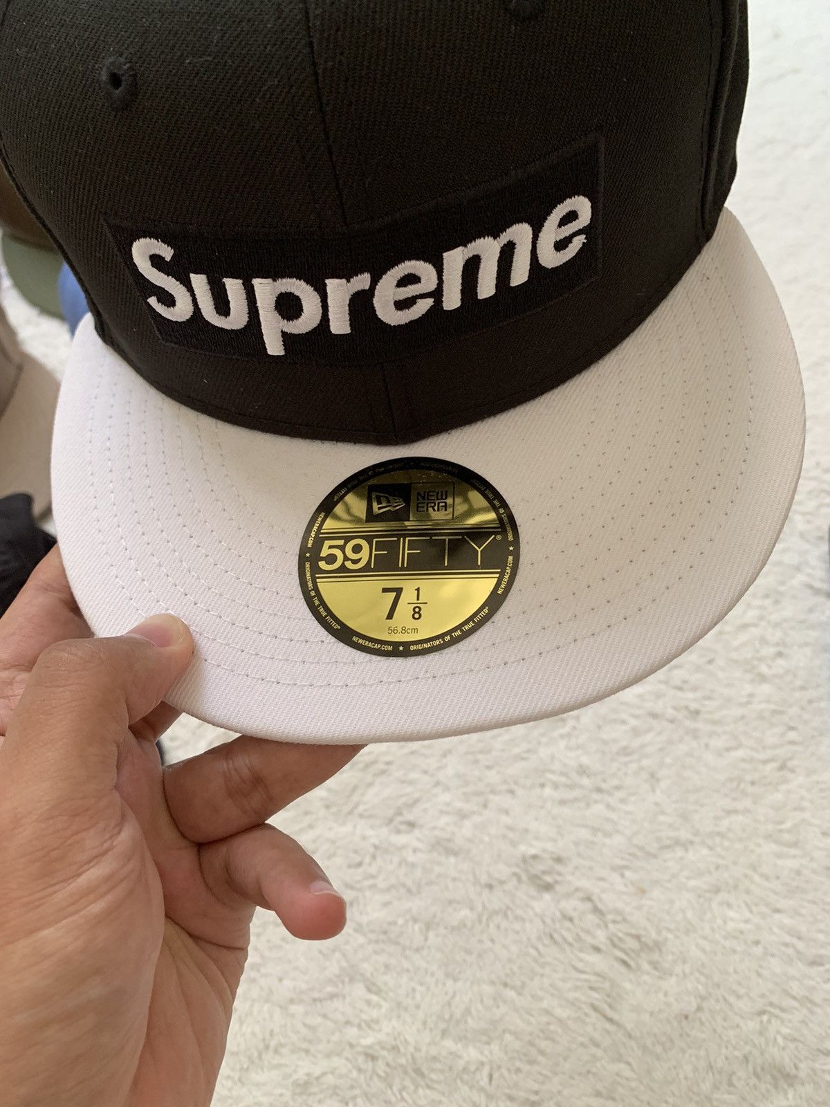 New Era × Supreme Supreme X New Era 2 Tone Box Logo SS22 Size 32 - 2 Thumbnail