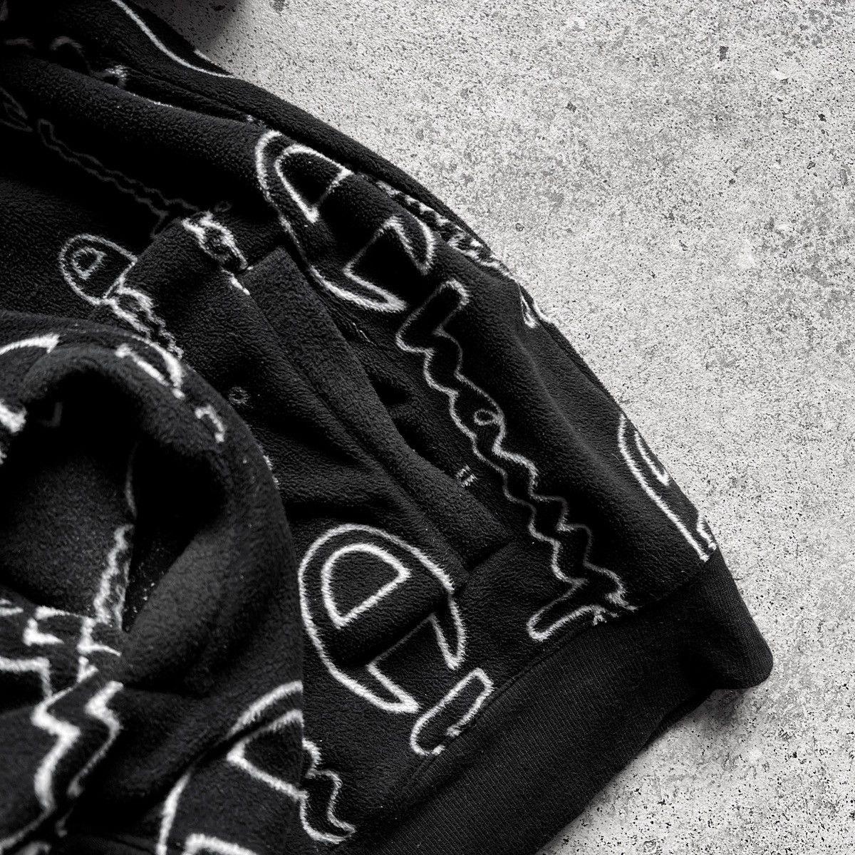 Champion × Designer Champion Womens Monogram Full Logo Printed Fleece Hoodie Size M / US 6-8 / IT 42-44 - 5 Thumbnail