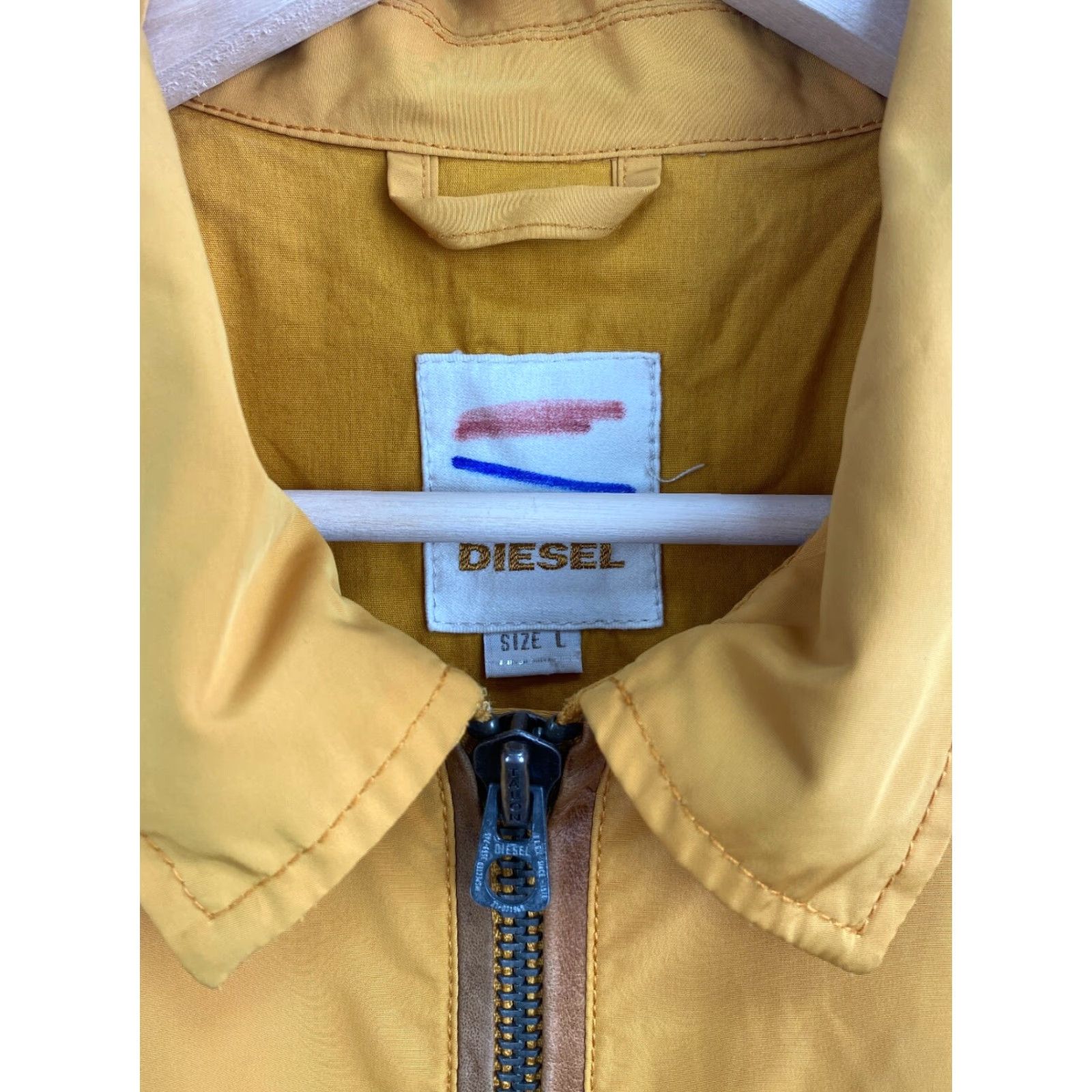 Diesel Diesel Nylon Japan Style Bomber Jacket Retro Kapital Style L Yellow Men Jacket Size US L / EU 52-54 / 3 - 4 Thumbnail
