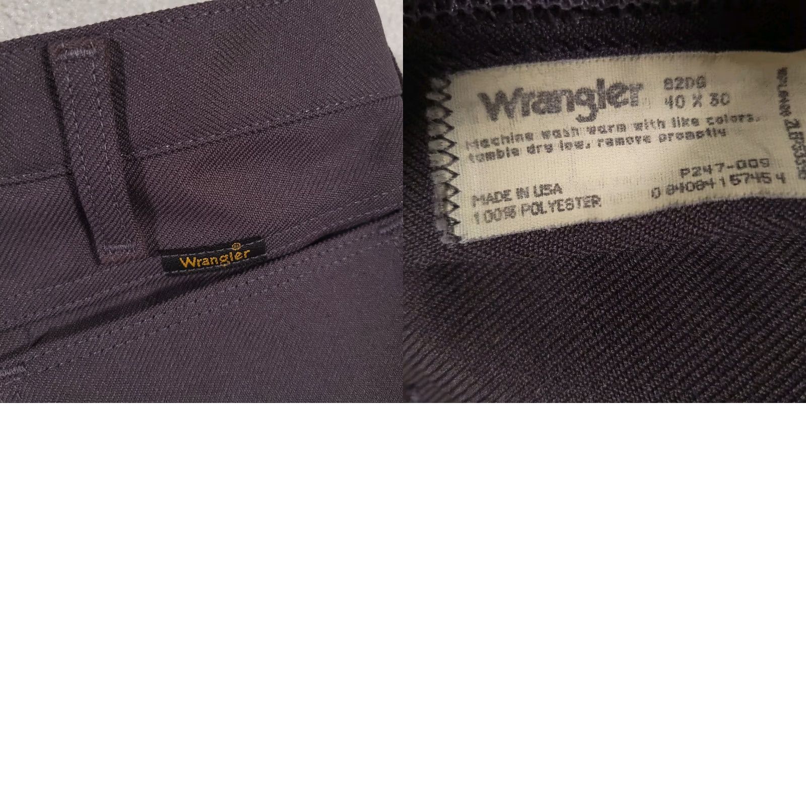Wrangler VINTAGE Wrangler Pants 82DG Western Cowboy Gray Slacks Mens 40x30 | 37x30 Actual | Bootcut | Gray | USA | 80s 90s | Dress Pants | Regular Mens 40x30 Size US 40 / EU 56 - 9 Thumbnail