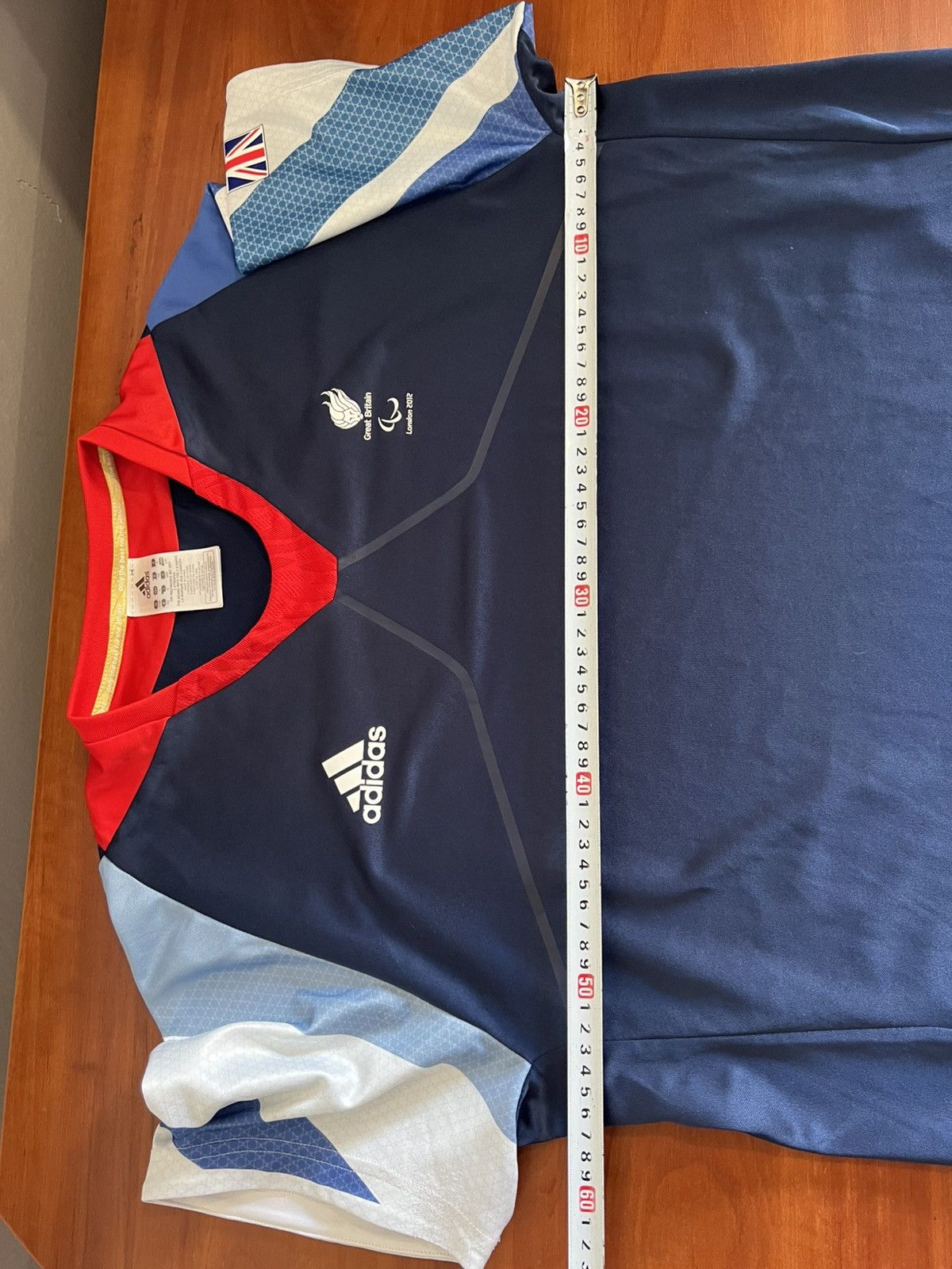Adidas 2012 LONDON OLYMPIC GAMES GREAT BRITAIN TRAININGJERSEY SHIRT Size US L / EU 52-54 / 3 - 17 Thumbnail