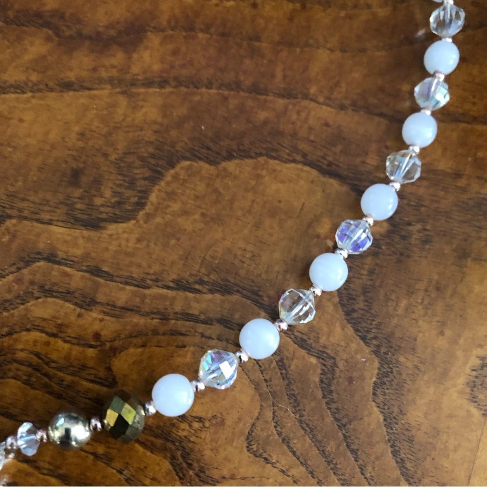 Handmade Handcrafted large saffron crystal quartz stone necklace Size ONE SIZE - 10 Thumbnail
