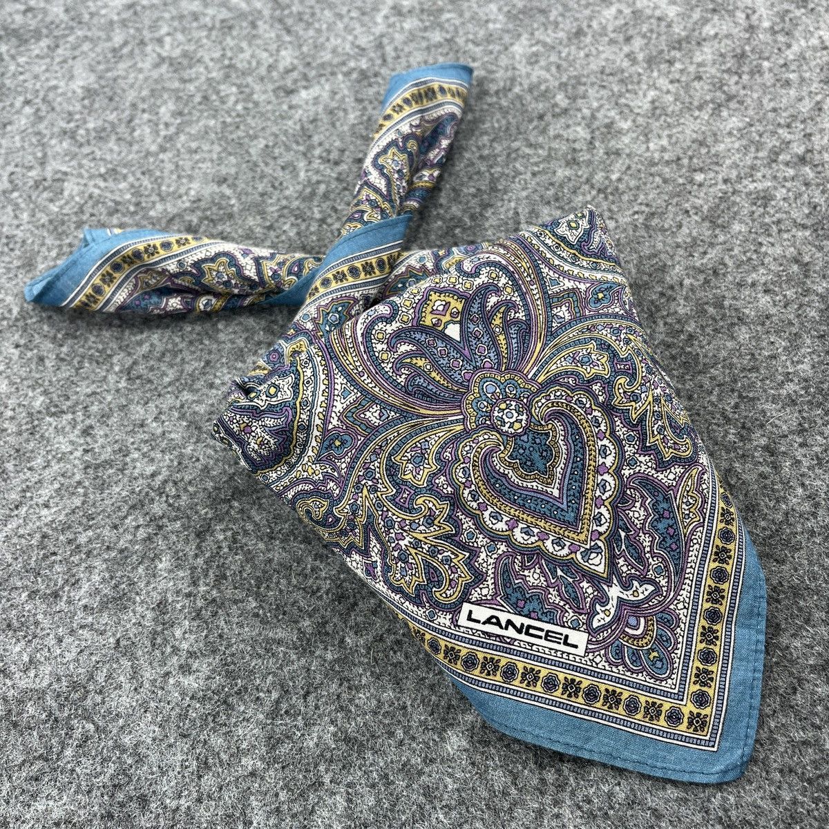 Lancel × Vintage Lancel Handkerchief / Bandana / Neckerchief B543 Size ONE SIZE - 8 Thumbnail