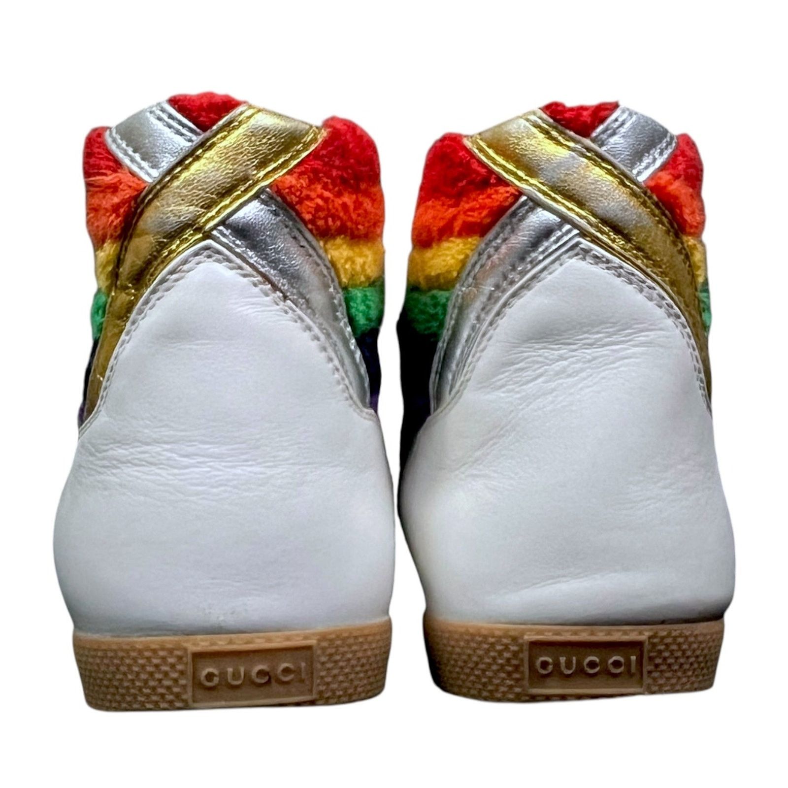 Gucci Gucci Rainbow Bambi Men's 4.5 Women's 6 High Top Sneakers Size US 6 / IT 36 - 5 Thumbnail