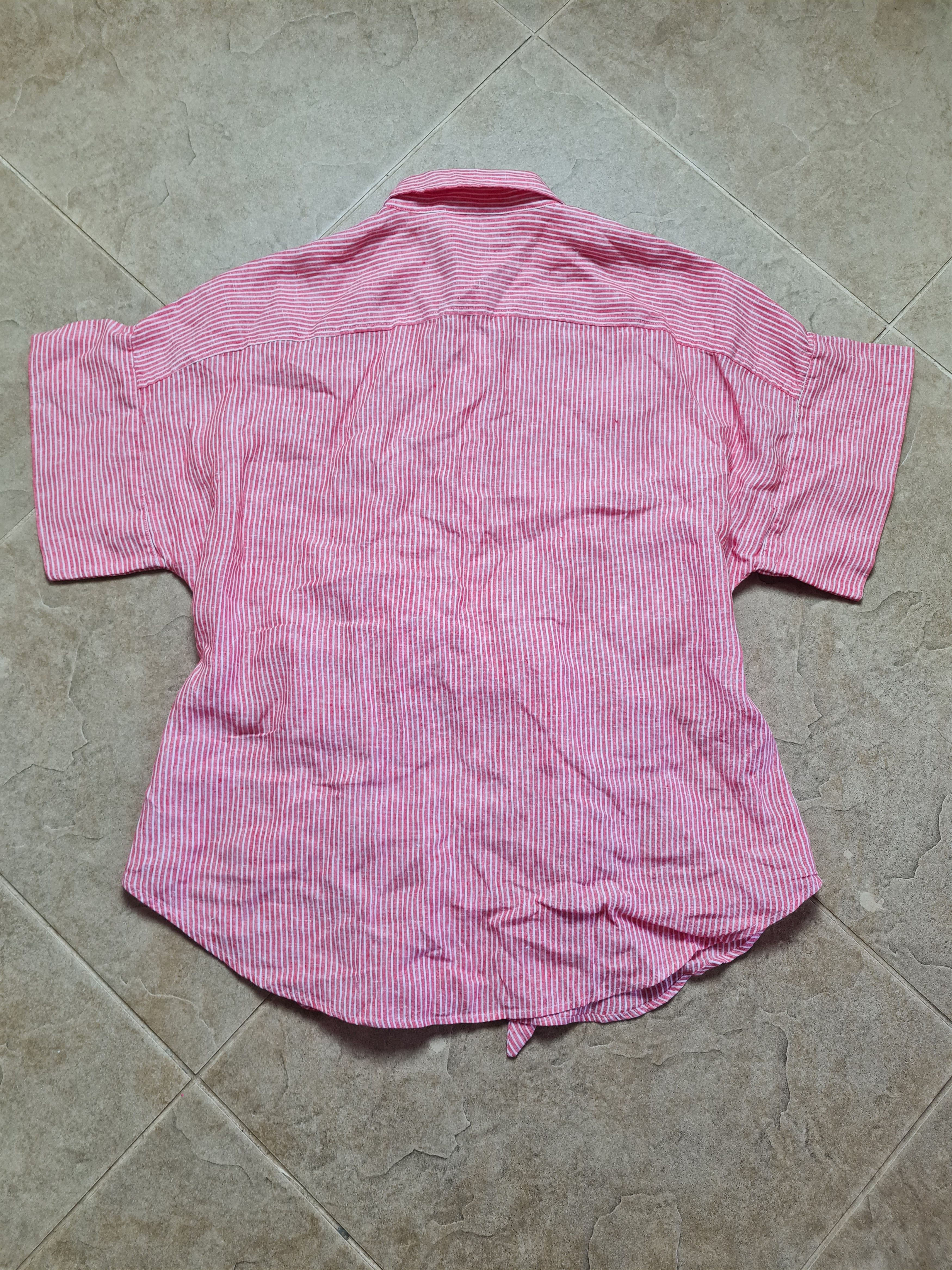 Ralph Lauren Lauren Ralph Lauren pink White Black Label Striped Linen Top Size XL / US 12-14 / IT 48-50 - 21 Thumbnail