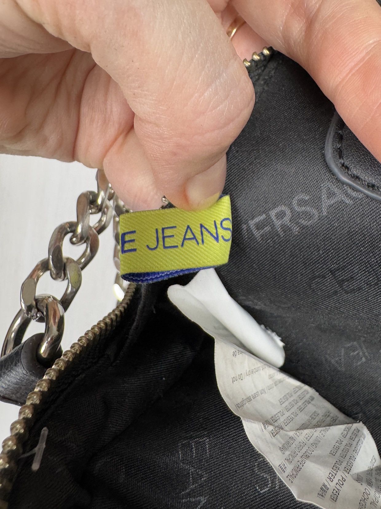 Versace Jeans Couture Versace Jeans Couture big logo faux leather clutch bag Size ONE SIZE - 13 Thumbnail