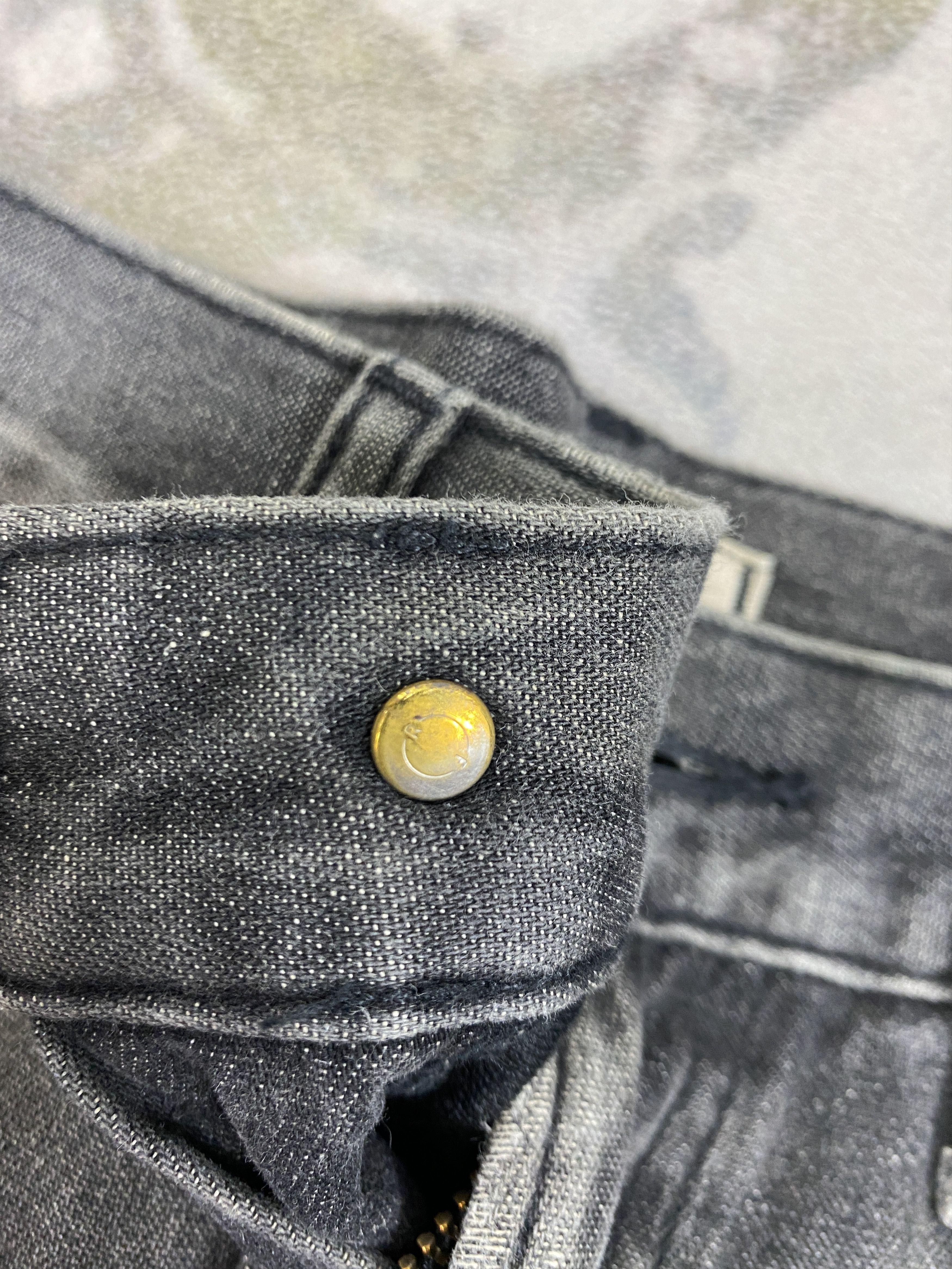 If Six Was Nine Distressed Black Uniqlo Jeans 30x27.5 Denim- JN3730 Size US 30 / EU 46 - 7 Thumbnail