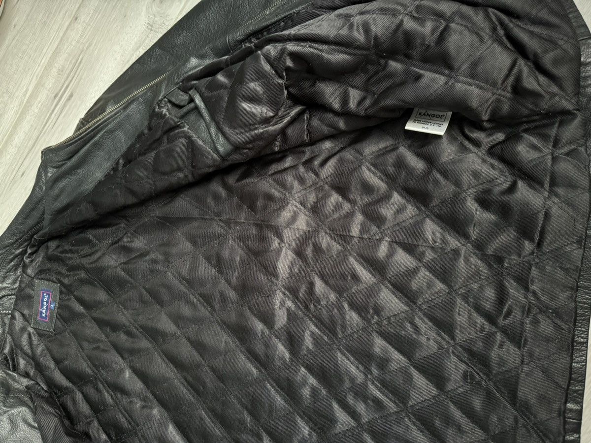 Genuine Leather × Kangol × Vintage Vintage Leather Jacket Kangol Size US L / EU 52-54 / 3 - 6 Thumbnail