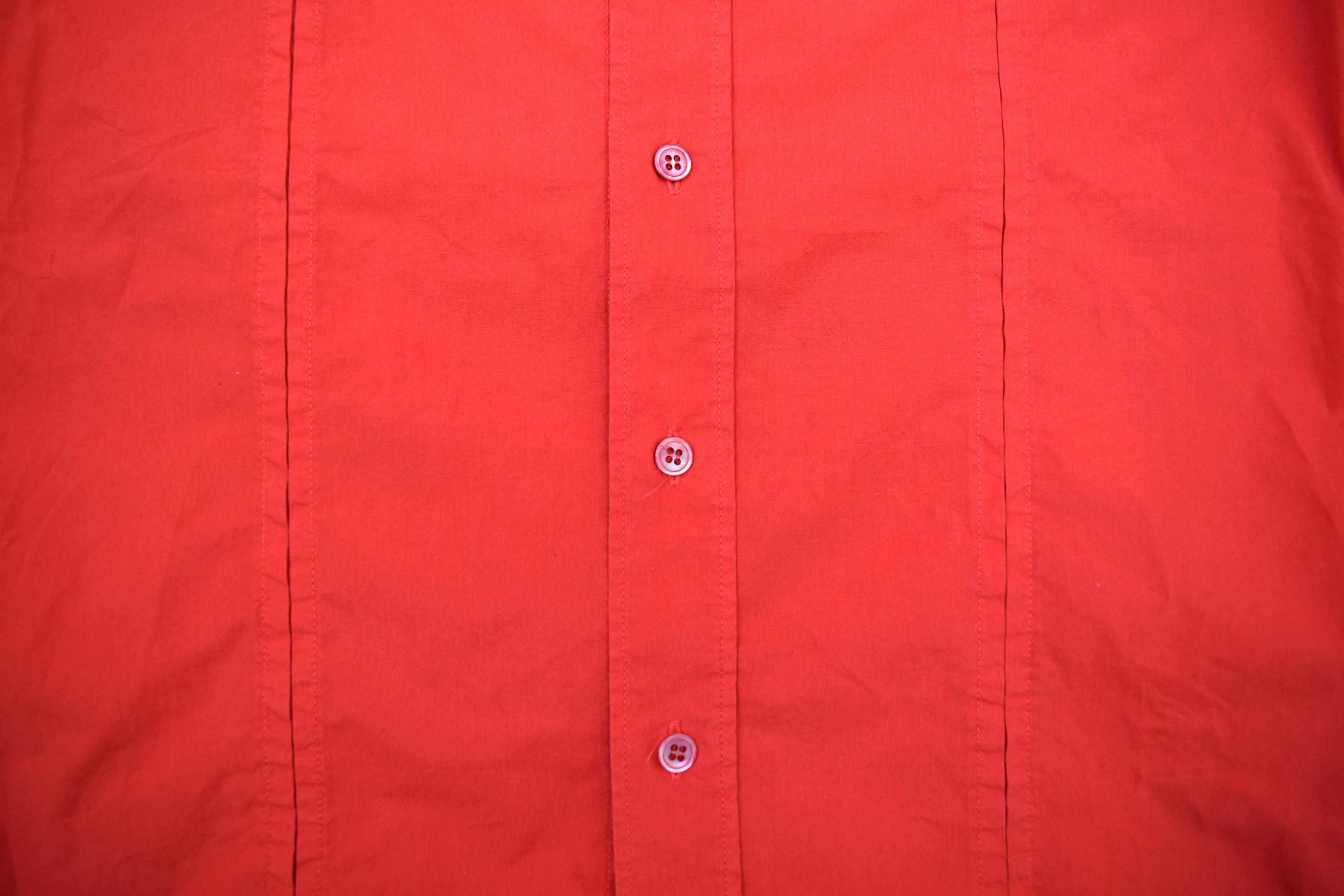 Raf Simons Raf Simons aw03 Closer Kraftwerk Red Button-up Shirt Size US S / EU 44-46 / 1 - 4 Thumbnail