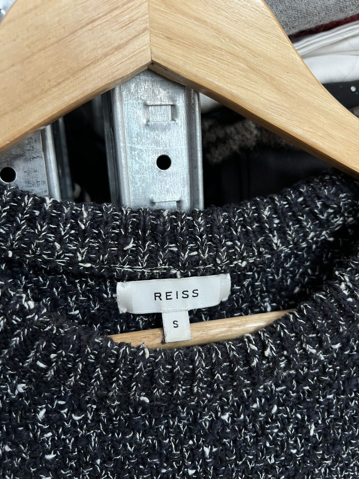 Reiss Men’s Reiss Gerry Sweater Pullover Marled Knit Cotton Size S Size US S / EU 44-46 / 1 - 4 Thumbnail