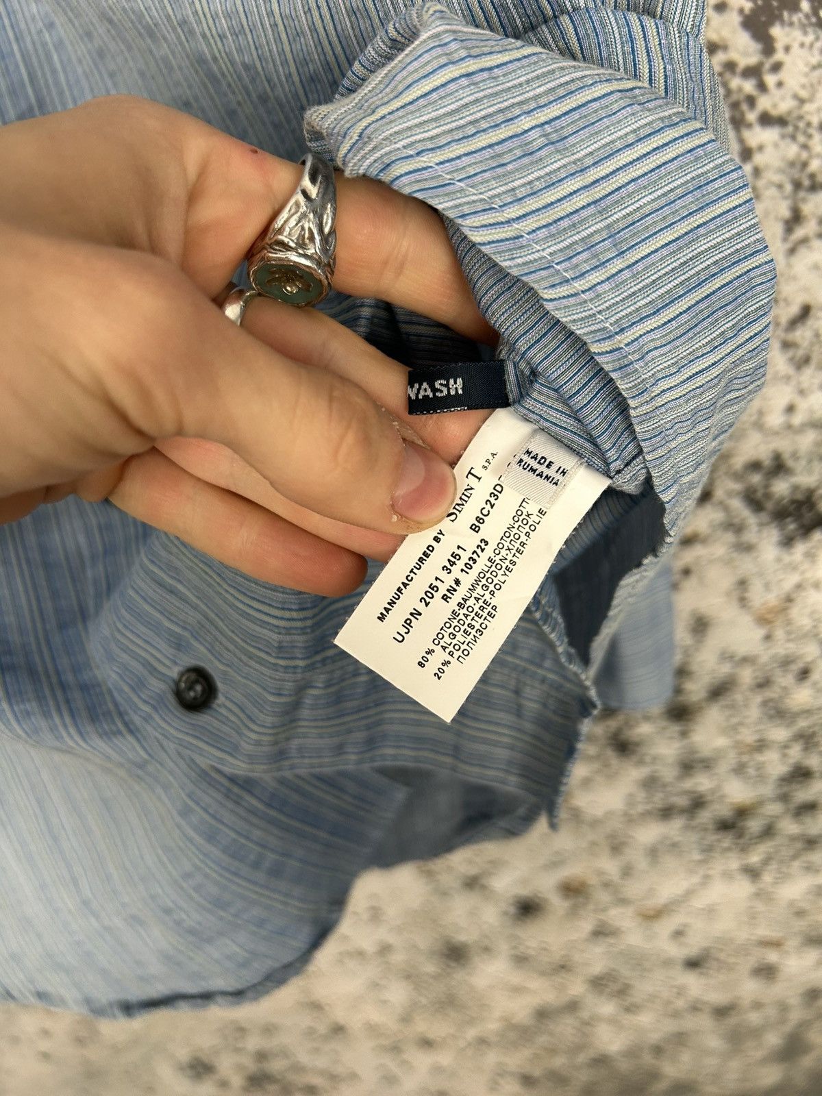 Armani Vintage Armani Jeans Blue Shirt Archive 90s Designer Premium Size US M / EU 48-50 / 2 - 6 Thumbnail