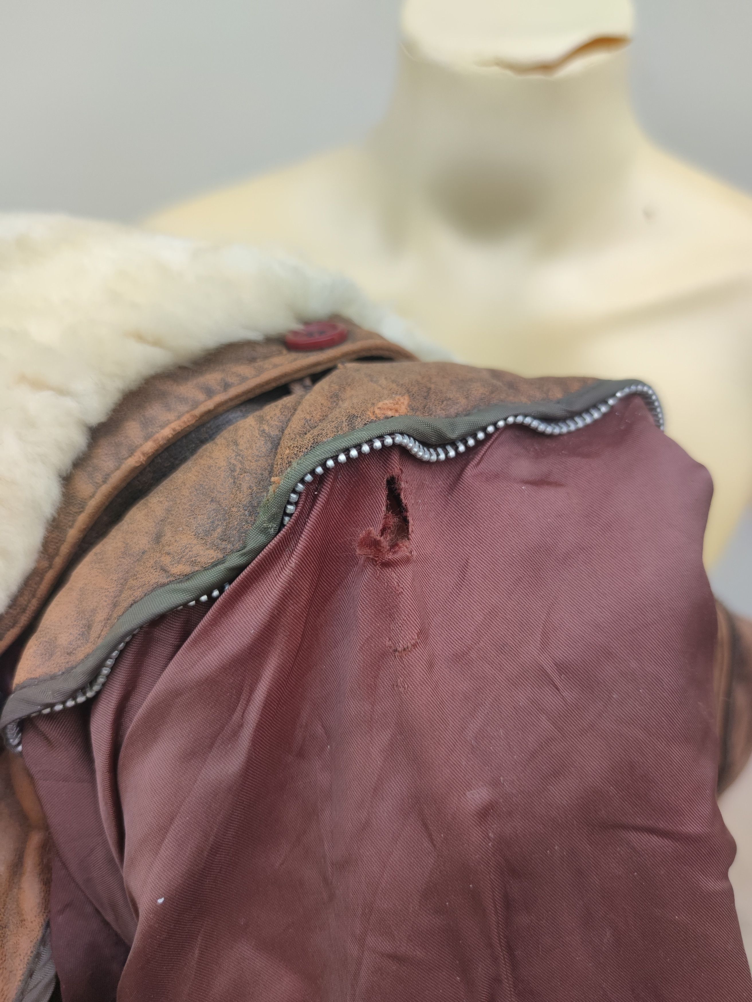 Vintage Vintage Flight Bomber Leather Jacket Size US L / EU 52-54 / 3 - 9 Thumbnail