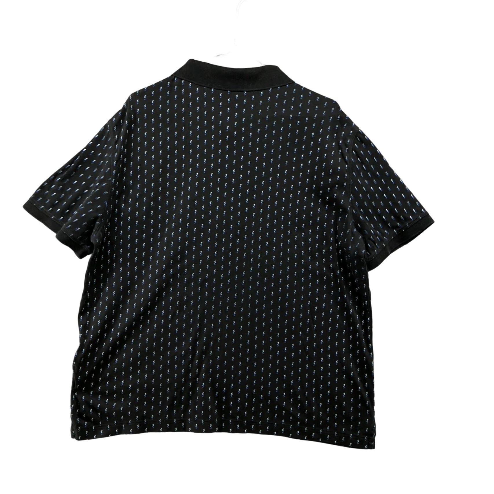 Banana Republic BANANA REPUBLIC Polo Shirt Mens L Black Blue Printed Luxe Performance Short Sleeve Size US L / EU 52-54 / 3 - 2 Thumbnail