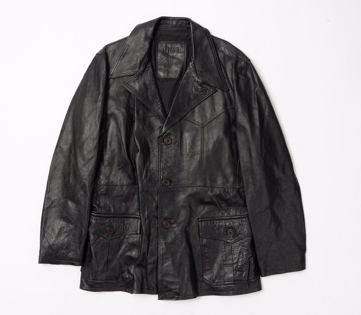 Frye FRYE Leather Coat Jacket Size US M / EU 48-50 / 2 - 1 Thumbnail