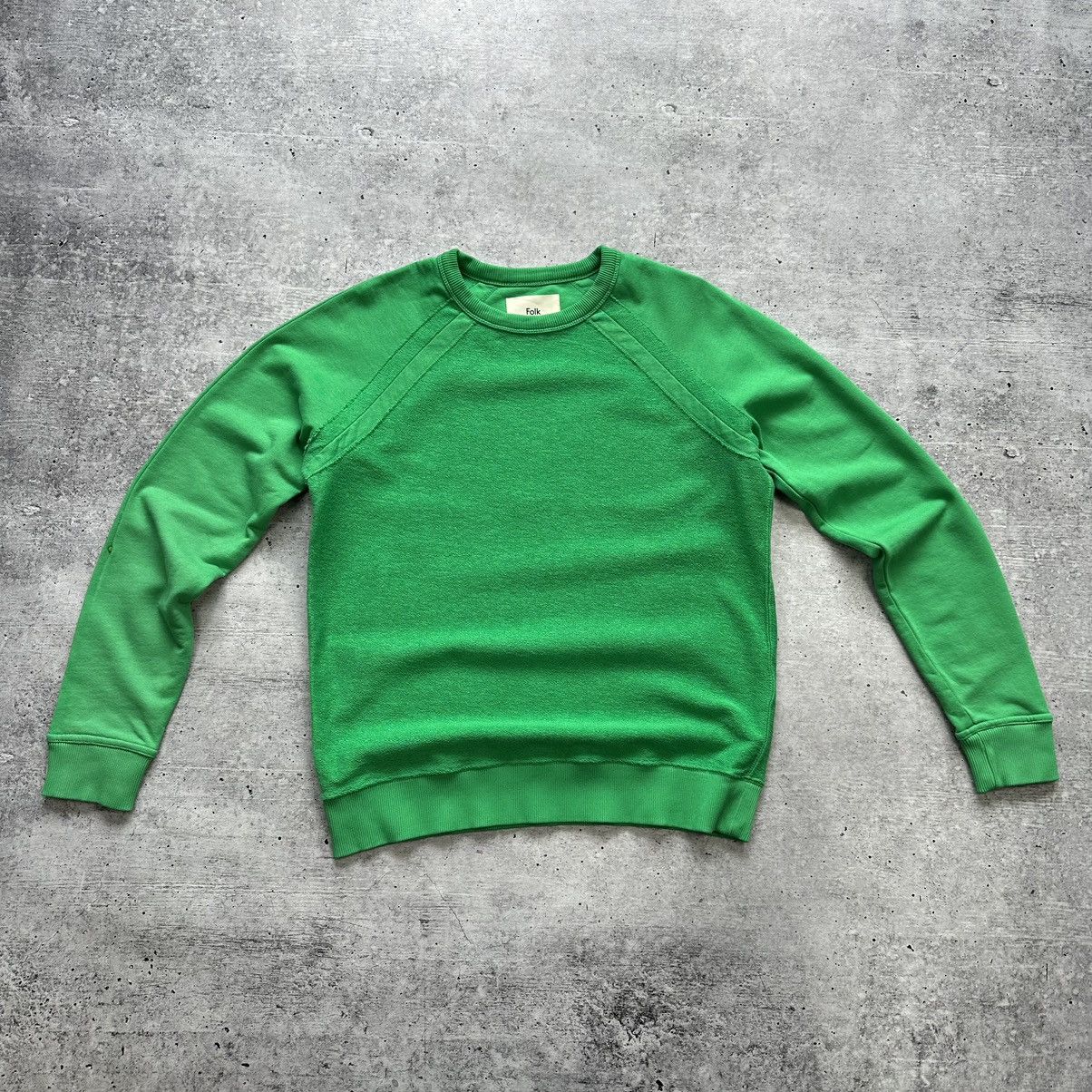 Designer × Folk Folk Rework Rivet Sweaters Green Men’s Size 2 S Size US S / EU 44-46 / 1 - 1 Thumbnail