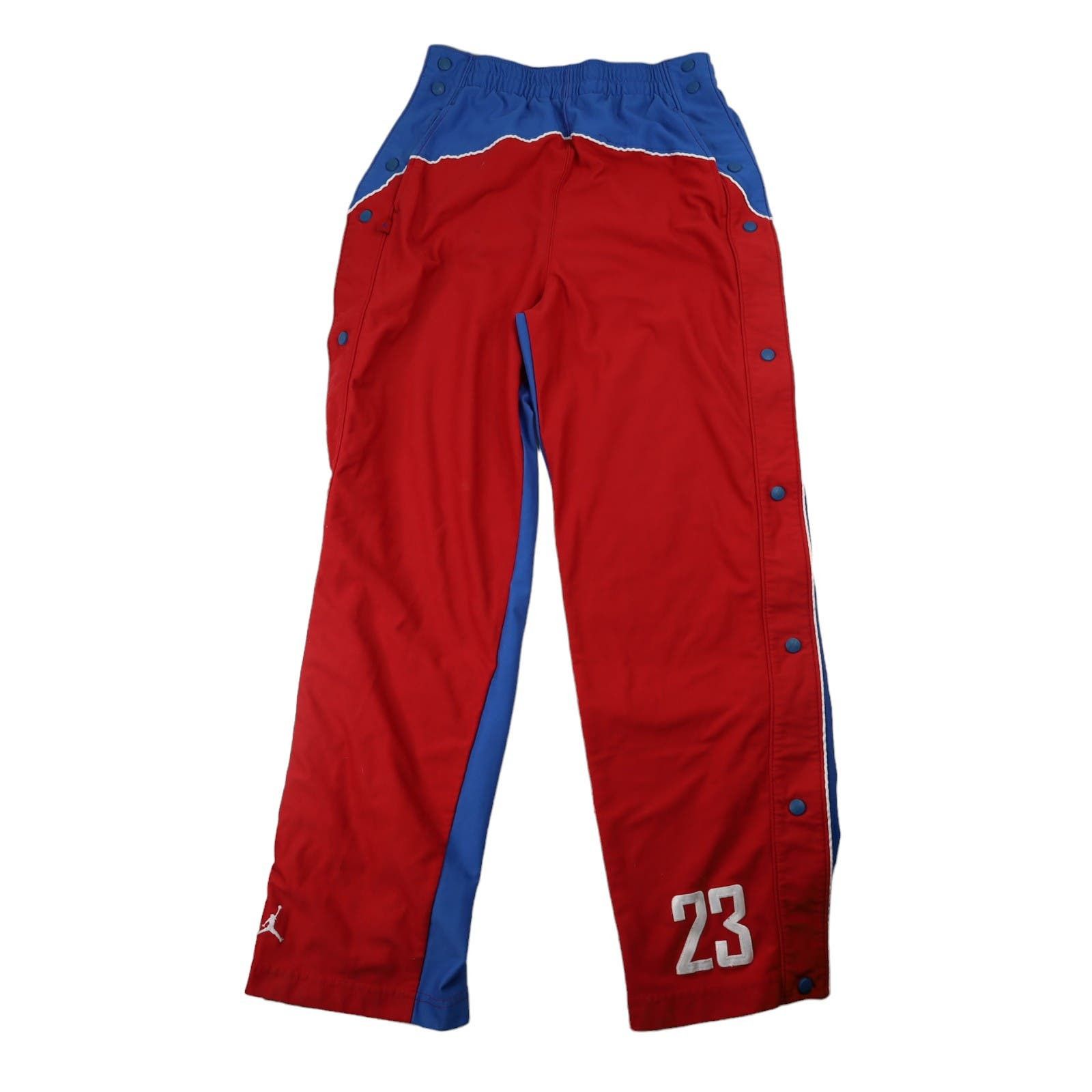 image of Jordan Nike VTG Nike Michael Jordan Tear Away Warmup Basketball Pants in Red, Men's (Size 30)