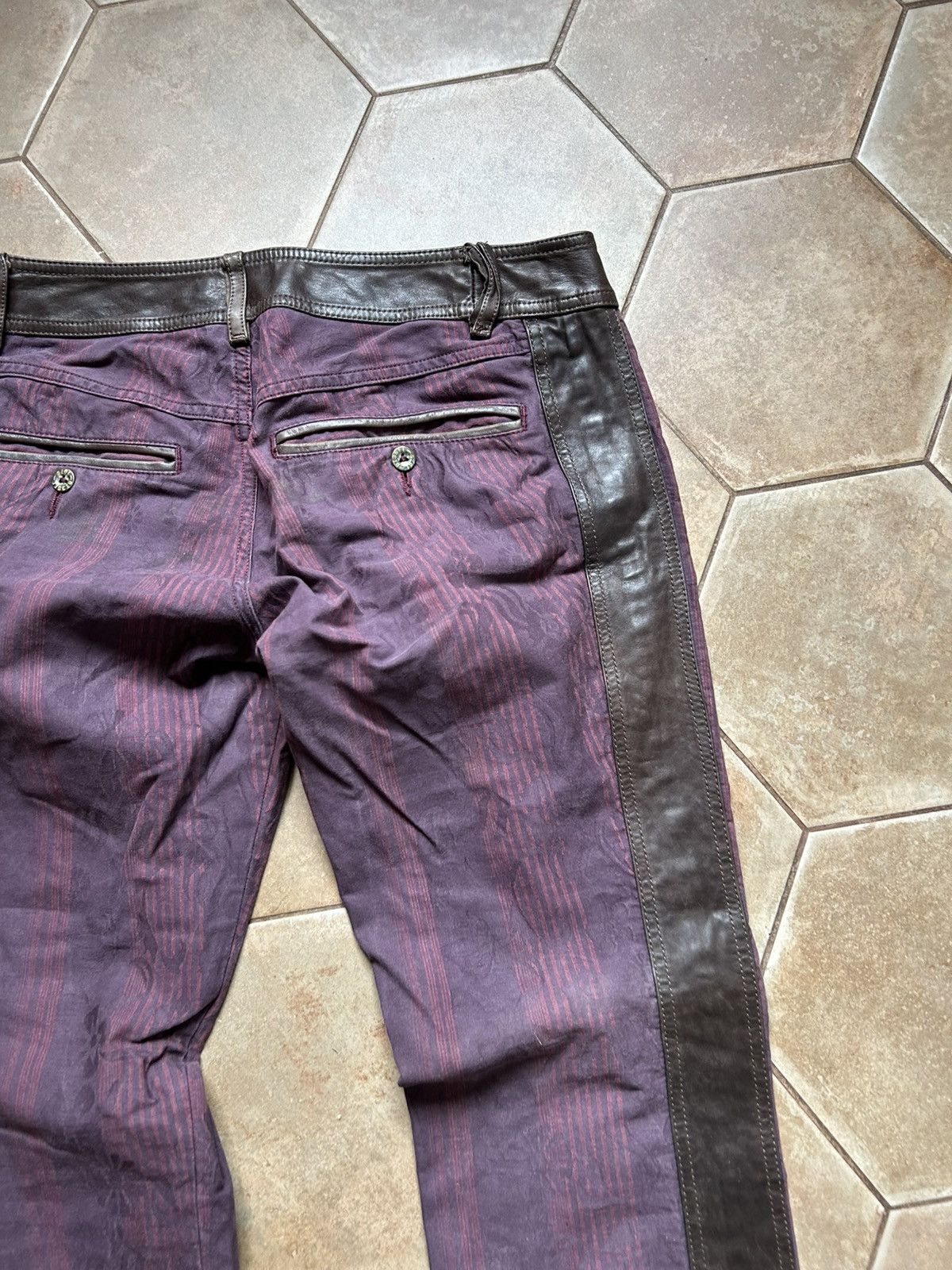 Diesel Vintage Diesel leather pants y2k Size 28" / US 6 / IT 42 - 8 Thumbnail