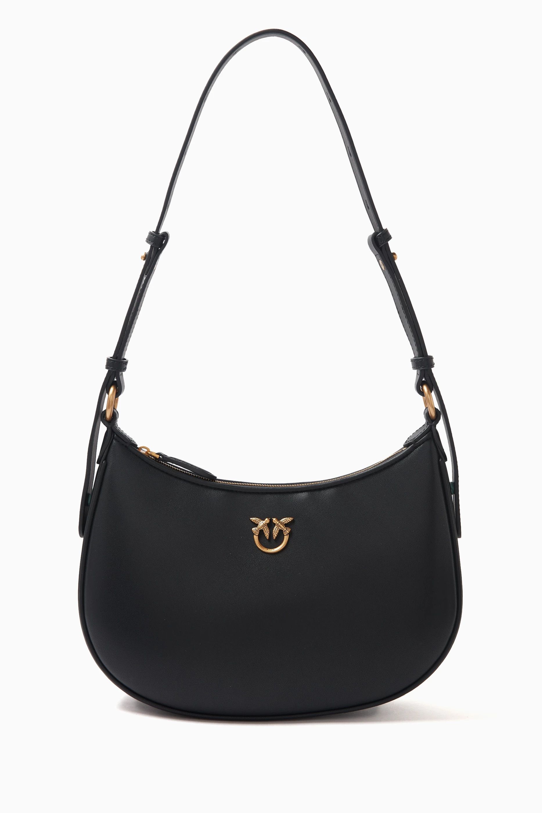 Pinko o1s22i1n0824 Size: OS / Half Moon Shoulder Bag in Black Size ONE SIZE - 1 Thumbnail