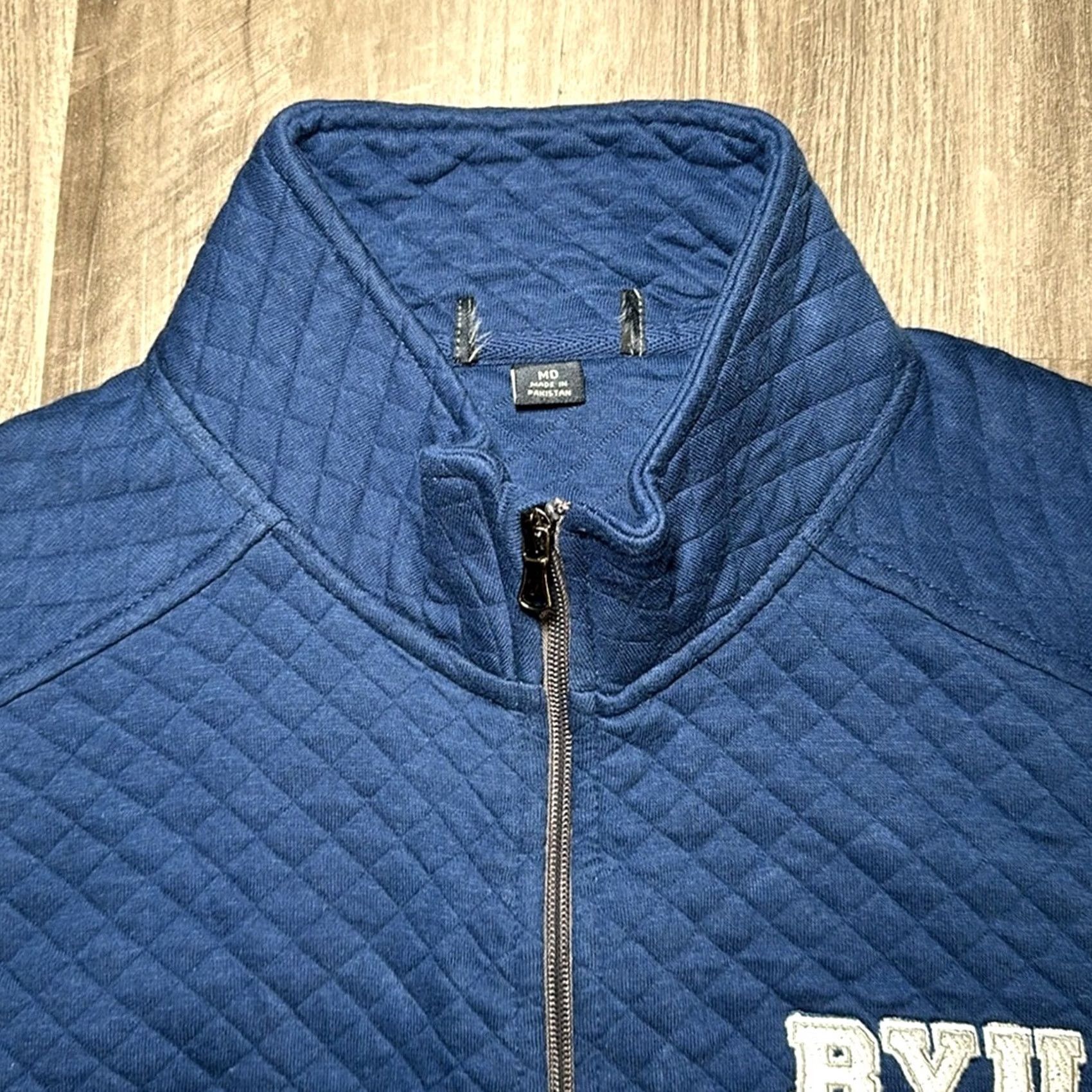 Vintage VINTAGE BYU Idaho Vantage Quilted Vest Men Medium Blue NWOT Cotton Blend Vest Size US M / EU 48-50 / 2 - 6 Thumbnail