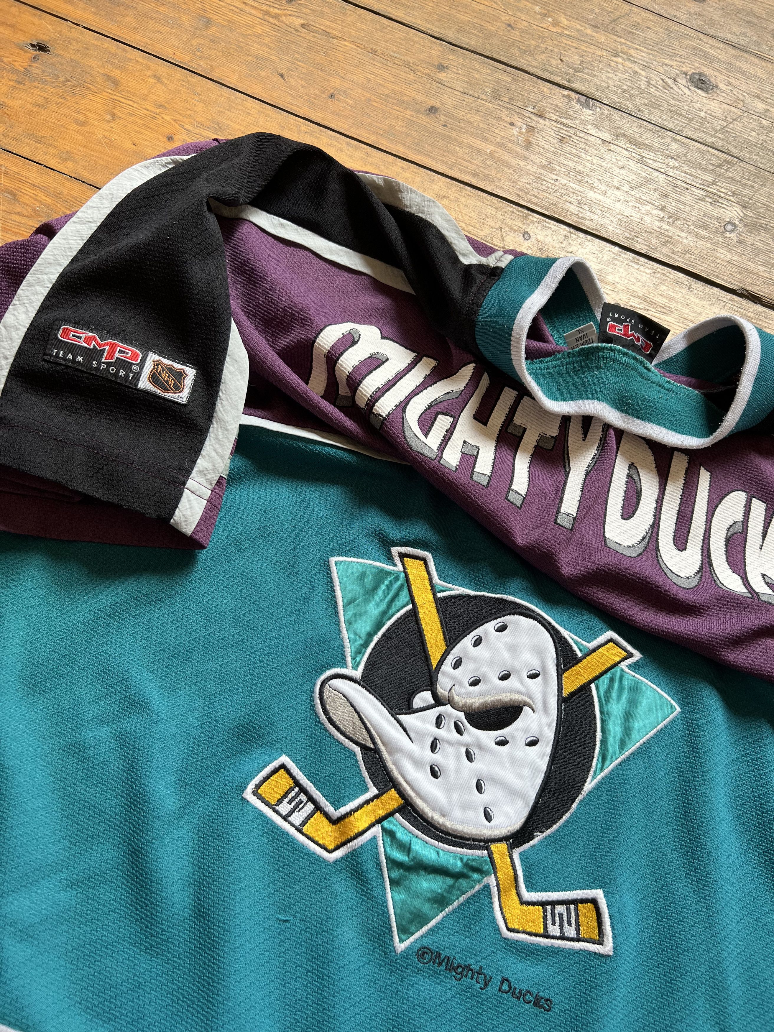 NHL Anaheim 1990's Hockey Mighty Ducks #26 CMP NFL Jersey Size US XL / EU 56 / 4 - 3 Thumbnail