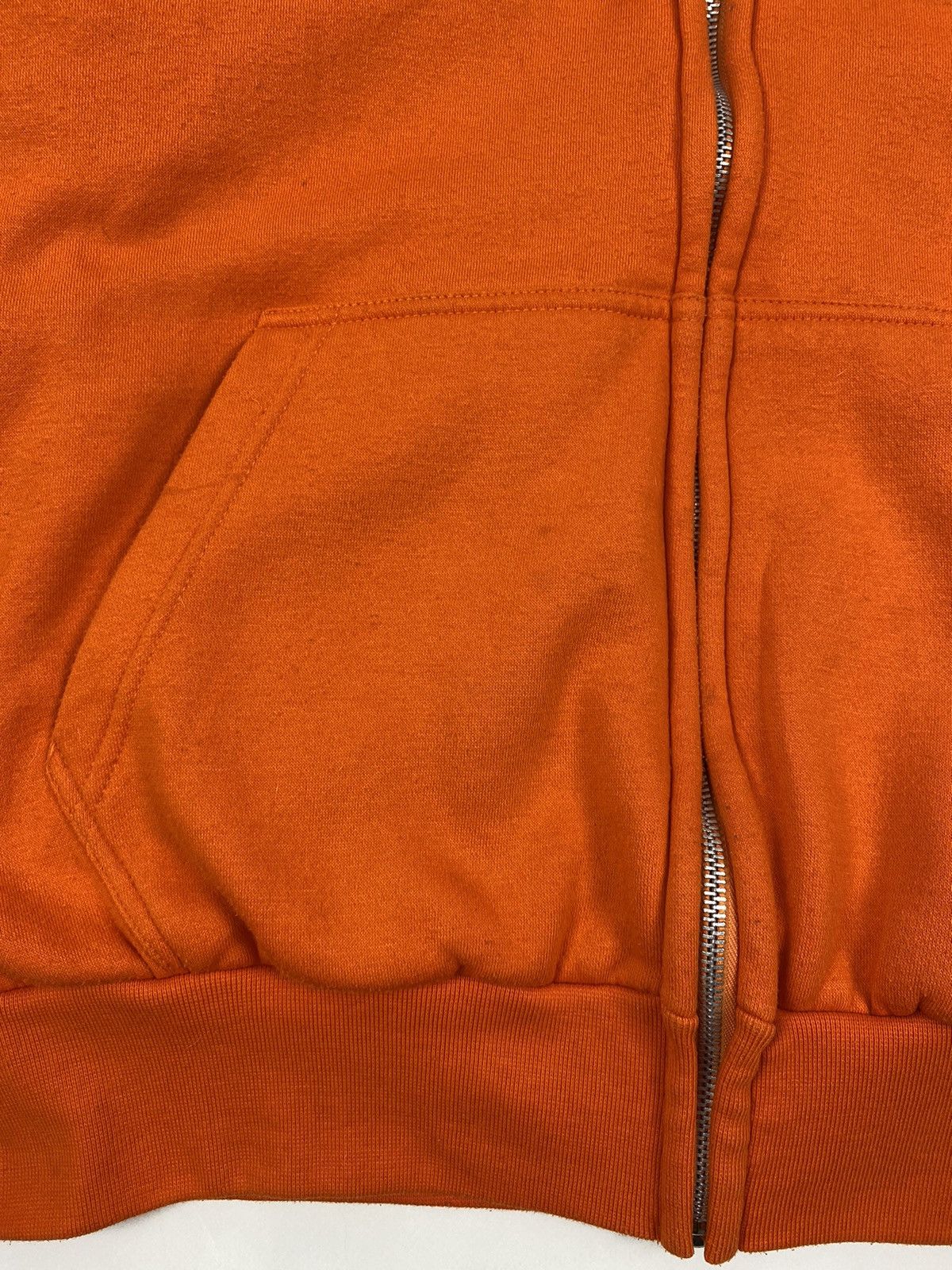 Other Y2K Vintage Snap’n’Wear Blank Orange Thermal Boxy Zip Hoodie Size US L / EU 52-54 / 3 - 6 Thumbnail