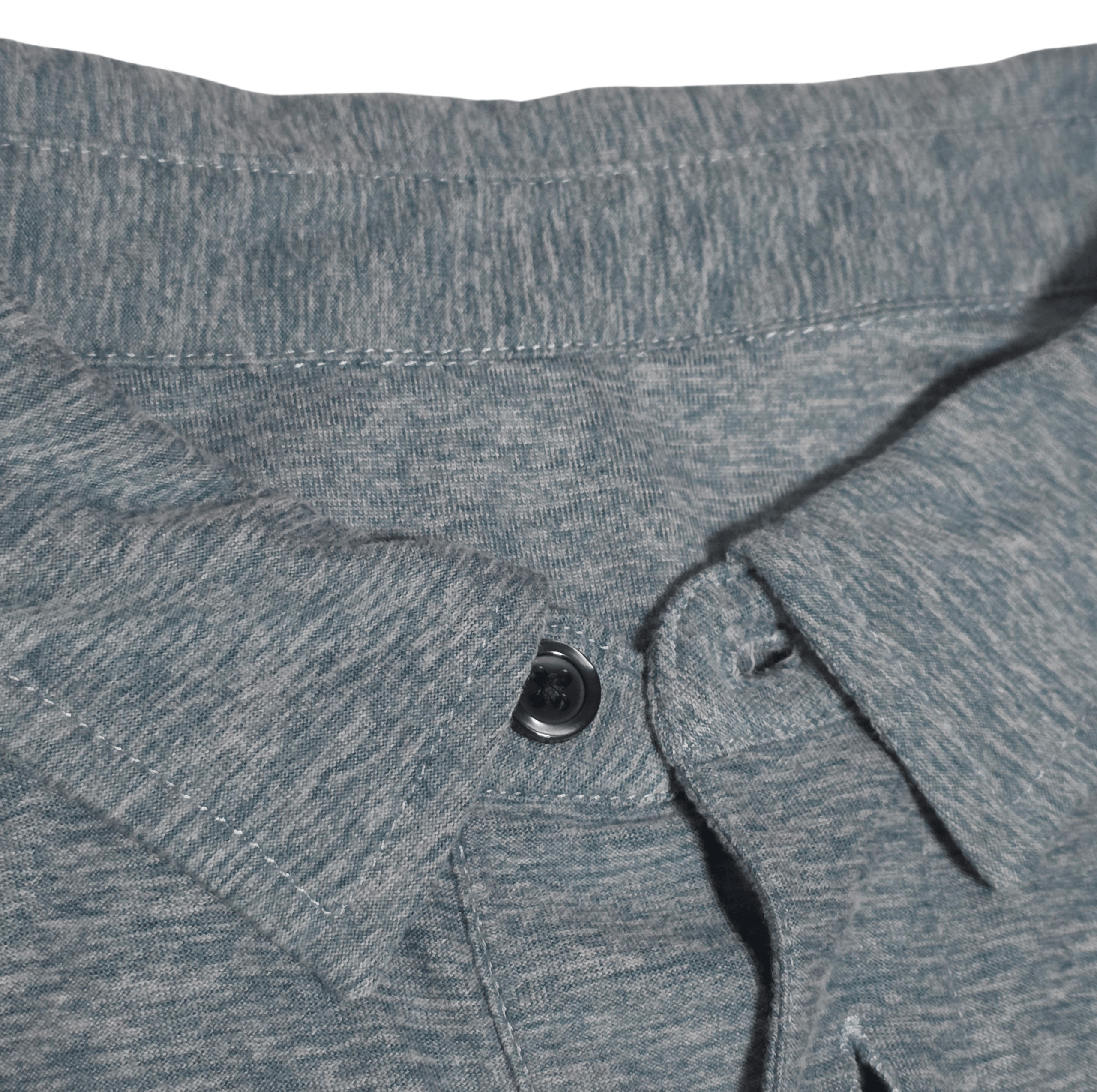 Vuori Vuori Mens Blue Heathered Active Button Up Top S Size US S / EU 44-46 / 1 - 3 Thumbnail