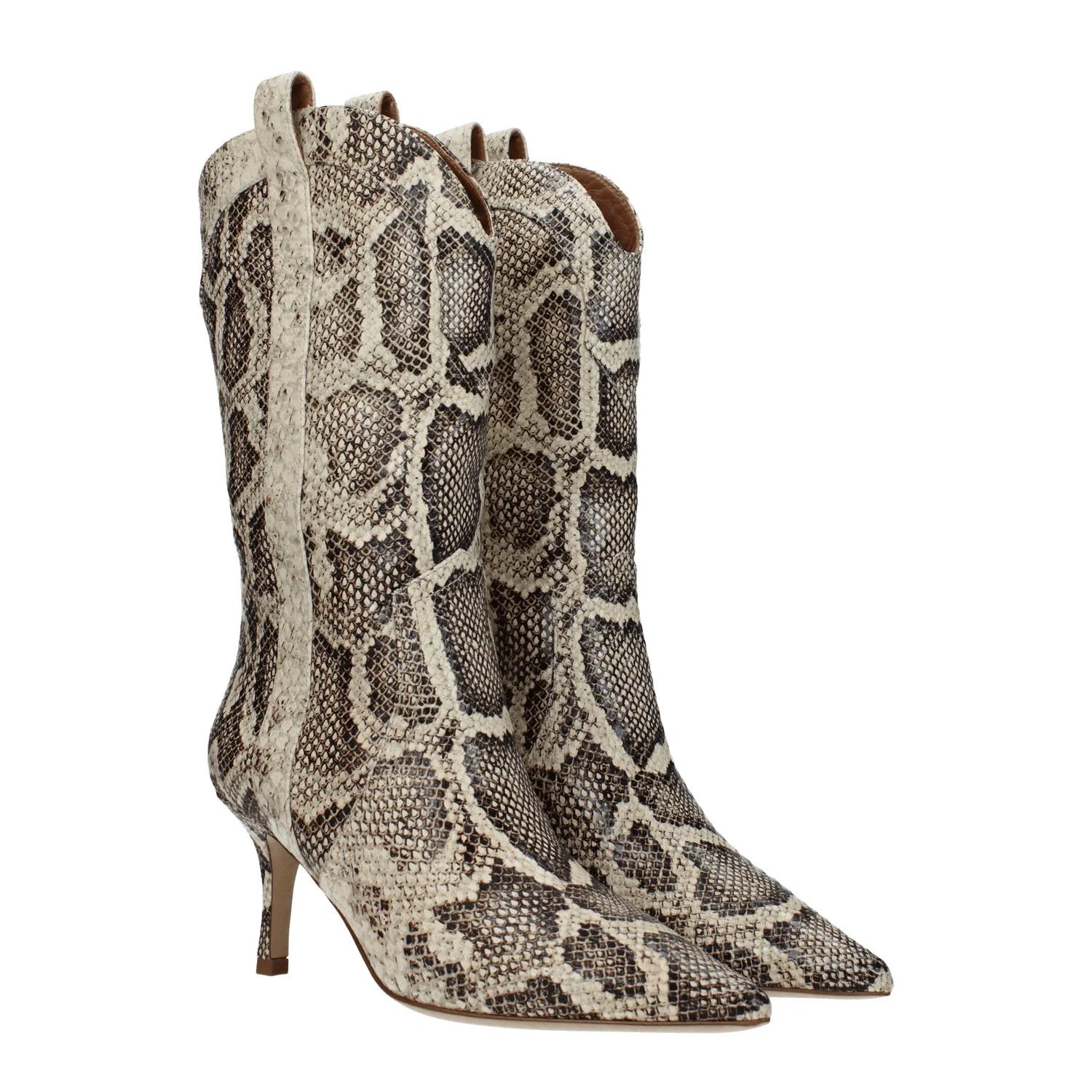 Paris Texas ob1o1e1124 Leather Ankle Boots in Beige Size US 7 / IT 37 - 2 Thumbnail