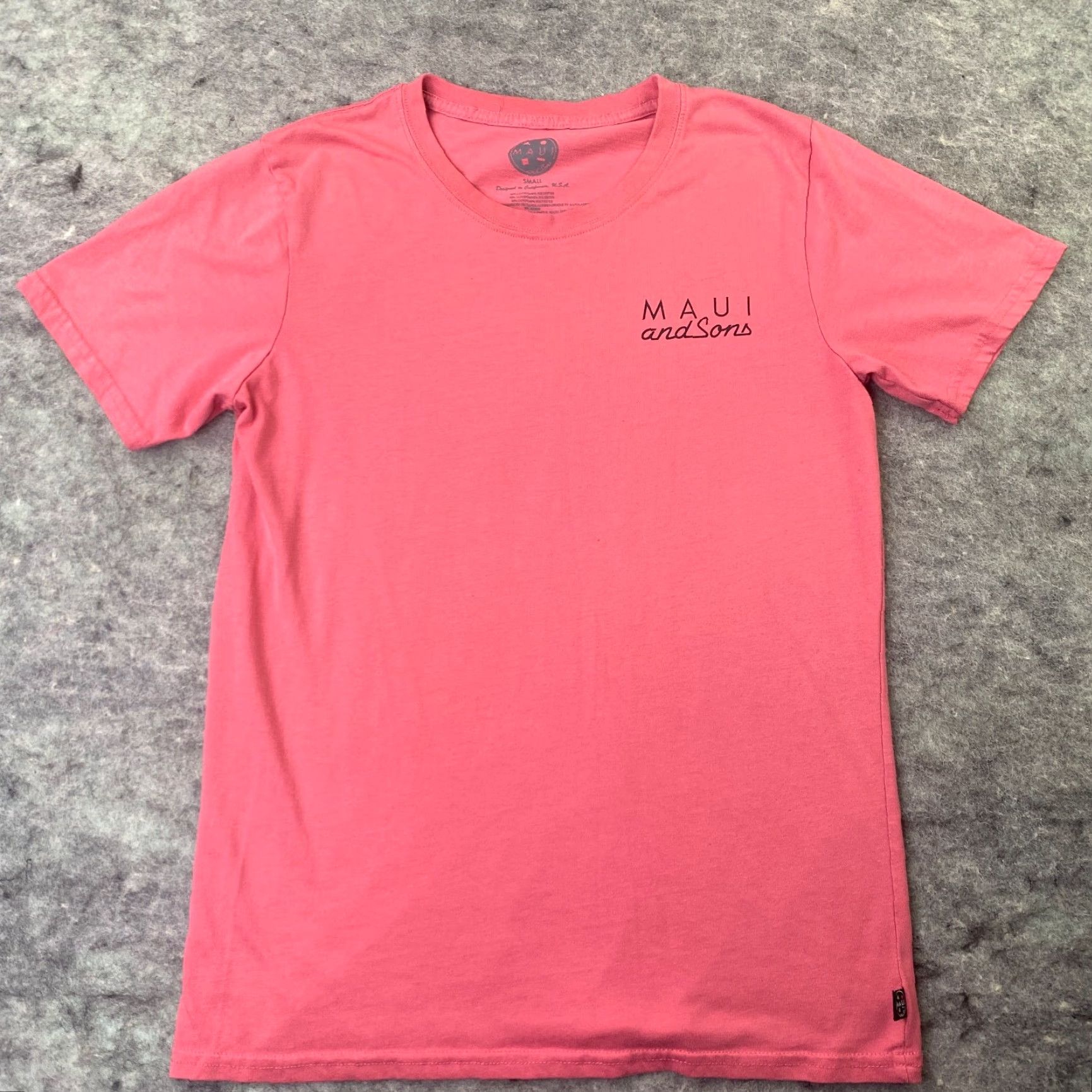 Pinko Maui And Sons Womens Shirt Small Pink Logo Graphic Tee Size S / US 4 / IT 40 - 2 Thumbnail