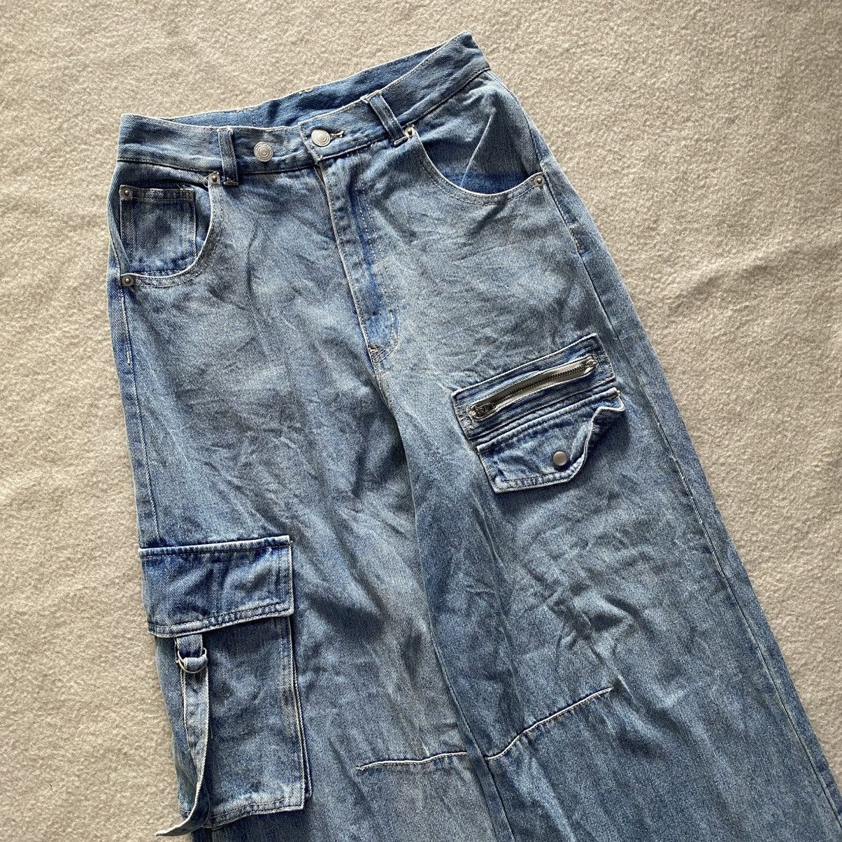 Hysteric Glamour × If Six Was Nine × Le Grande Bleu (L.G.B.) Ray Cassin Baggy Wide Jeans w26 Size 26" / US 2 / IT 38 - 3 Thumbnail