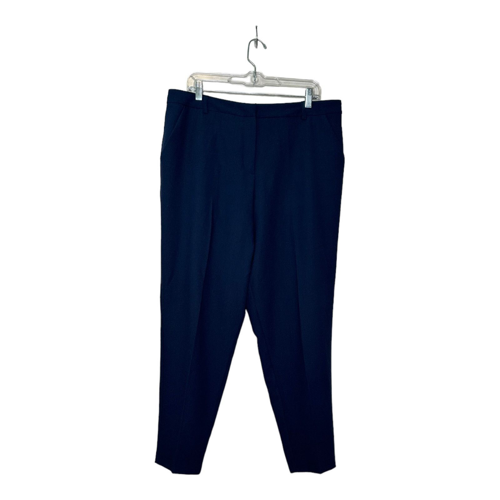 Asos Asos navy blue flat front pants size 14 Size 36" / US 14 / IT 50 - 7 Thumbnail