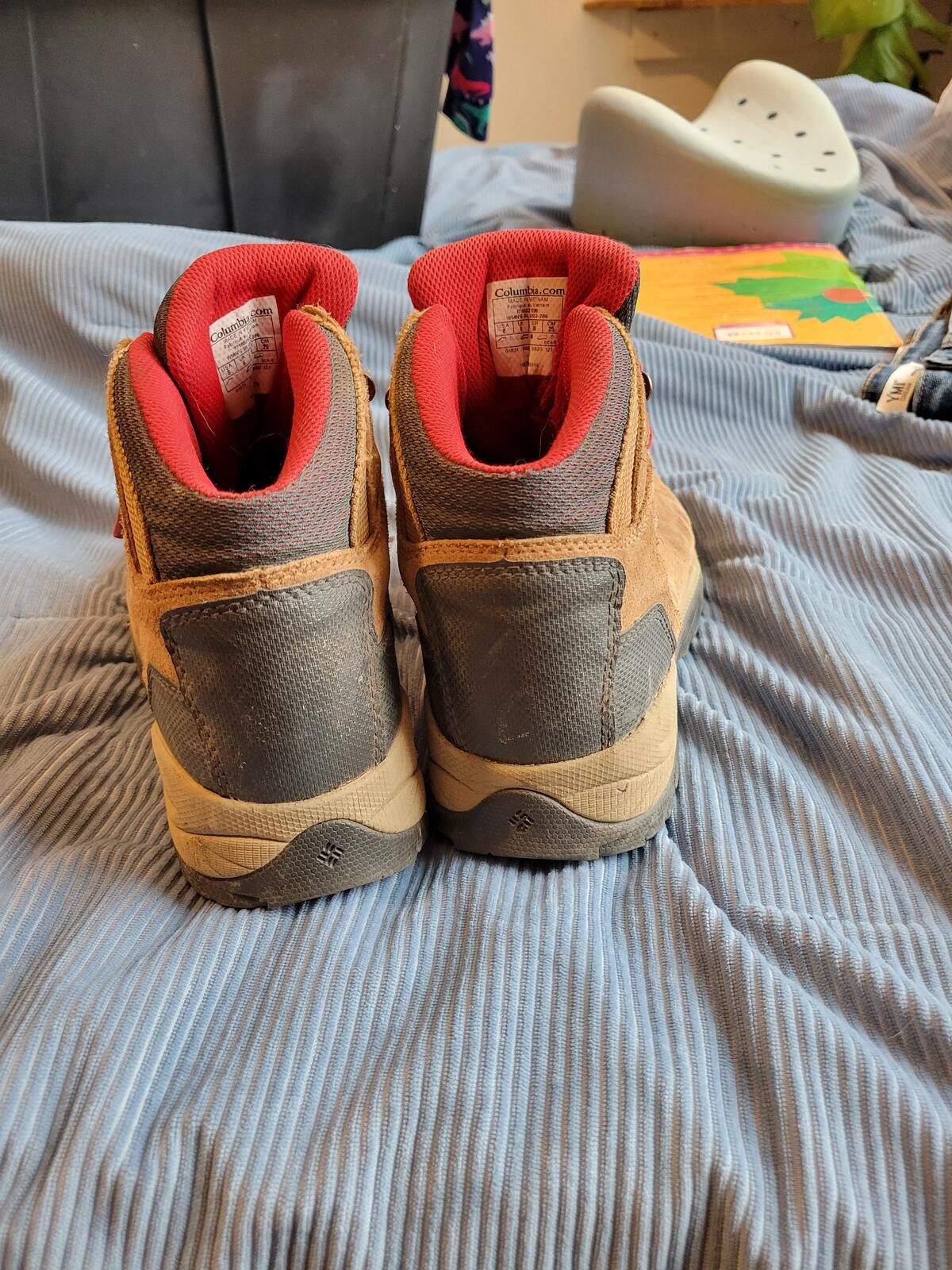 Columbia Columbia Hiking Boots Brown Red Lace-Up Size US 8 / IT 38 - 4 Thumbnail