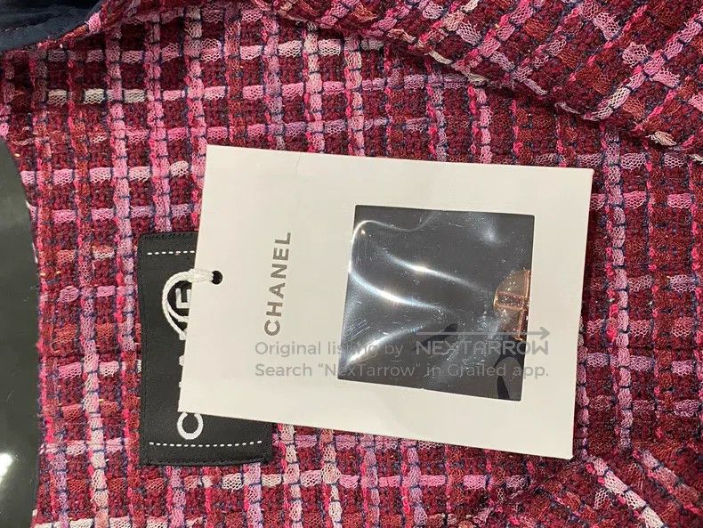 Chanel Chanel 23-year-old dark blue graffiti logo jacket Size XXS / US 00 / IT 34 - 4 Thumbnail