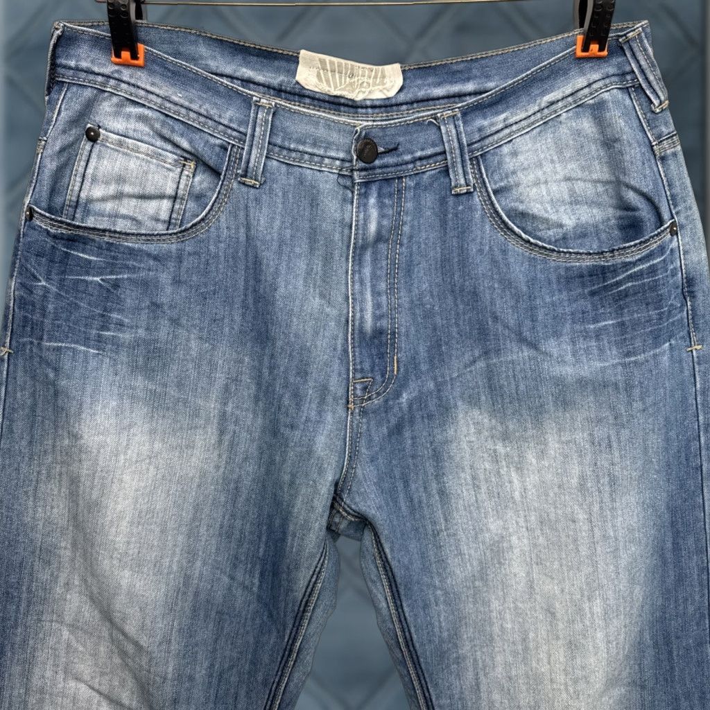 Vintage VINTAGE White Tag Premium Denim Jeans Mens 36x32 Gray Y2K Faded Embroidered Relaxed Straight 90s Hip Hop Mens Jeans Gray Size US 36 / EU 52 - 1 Thumbnail