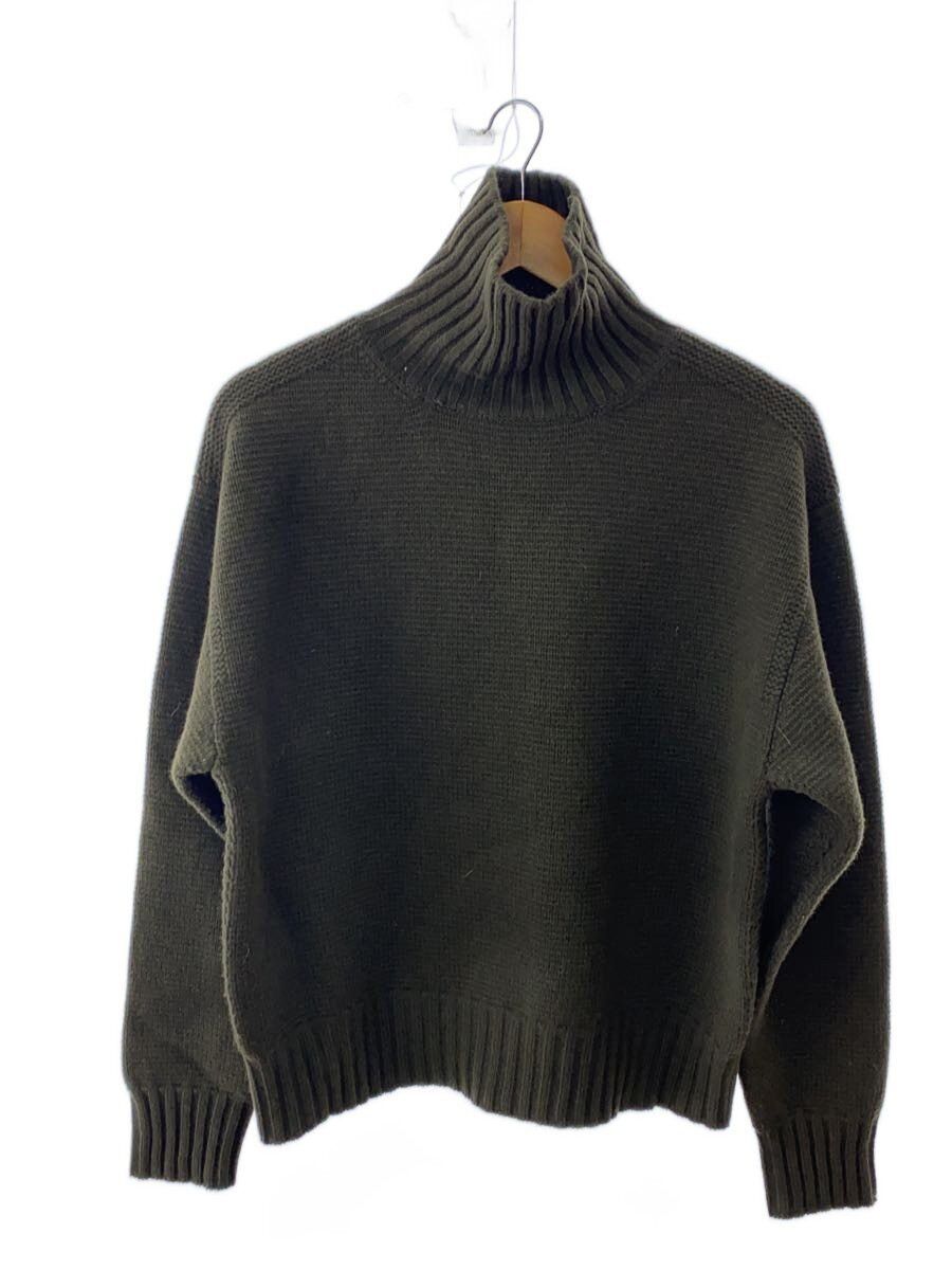 Taiga Takahashi Green Wool 25aw Arc Turtleneck Sweater Size US XXS / EU 40 - 1 Thumbnail