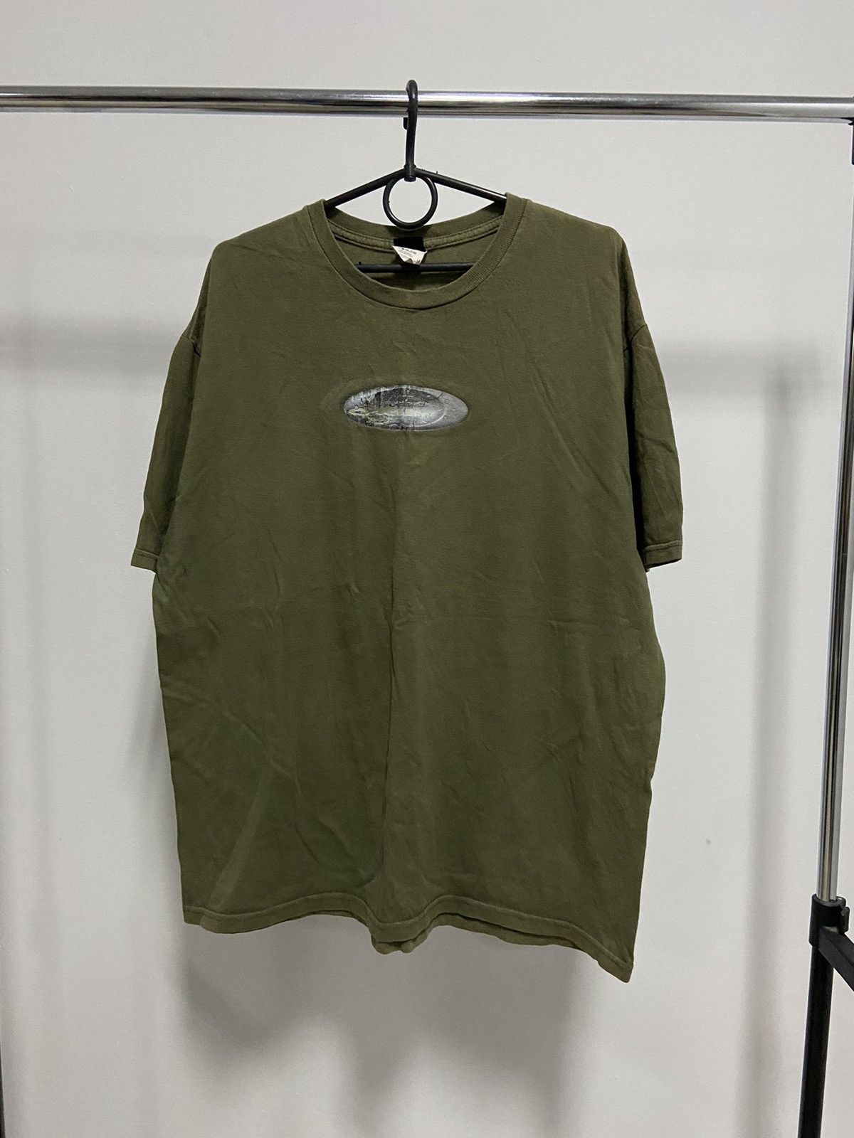 Oakley × Vintage Oakley T Shirt Vintage center big Logo skate Style Size US L / EU 52-54 / 3 - 1 Thumbnail