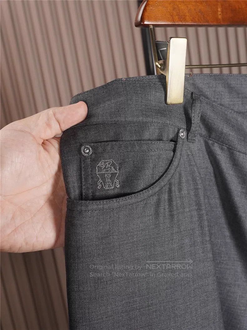 Brunello Cucinelli Brunello Cucinelli Fall/Winter Men's Wool Casual Pants Size US 40 / EU 56 - 5 Thumbnail