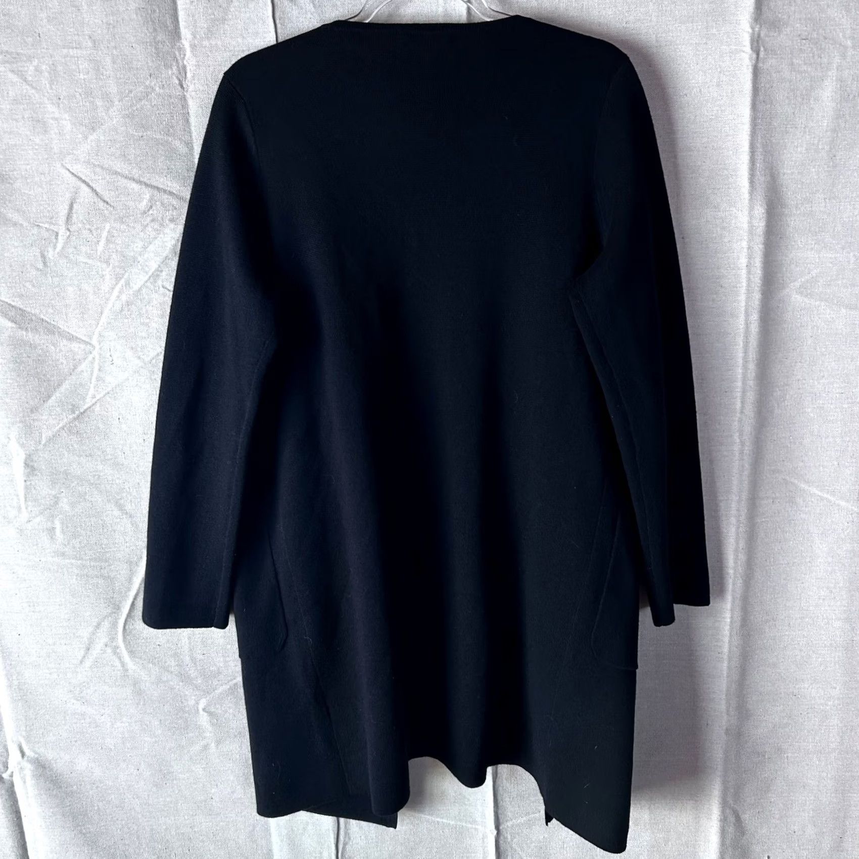 J.Crew J.Crew Cardigan Sweater Black Merino Wool Blend Open Front Pockets Small Women's Knit Shirt Style Vintage? No Size S / US 4 / IT 40 - 3 Thumbnail