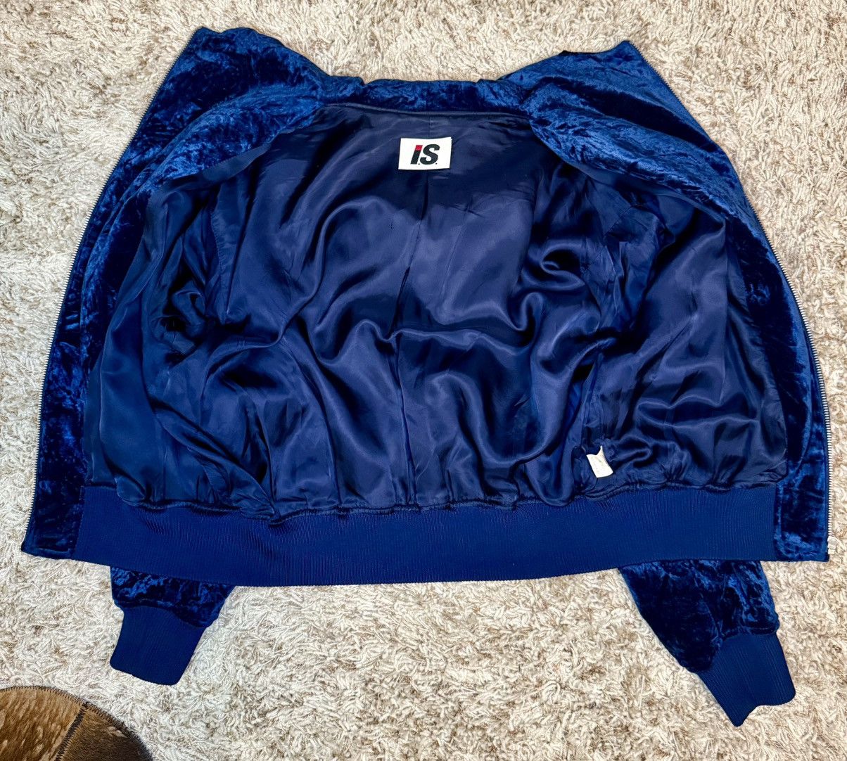 Issey Miyake Velvet Blue Embroidered Zip-Up Hoodie Size US M / EU 48-50 / 2 - 6 Thumbnail