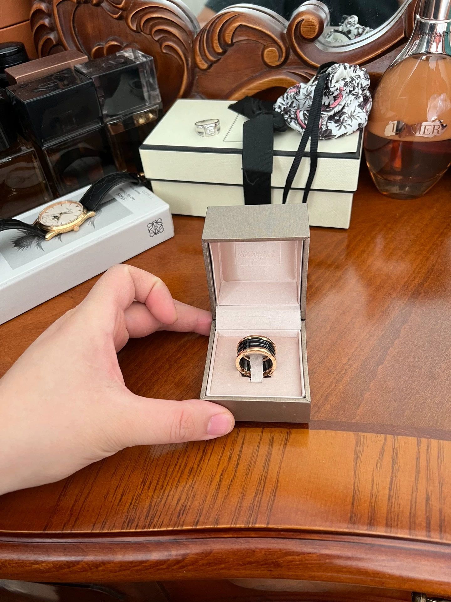 Bvlgari Bvlgari bzero1 Ceramic Ring Black Size 58 Size ONE SIZE - 1 Thumbnail