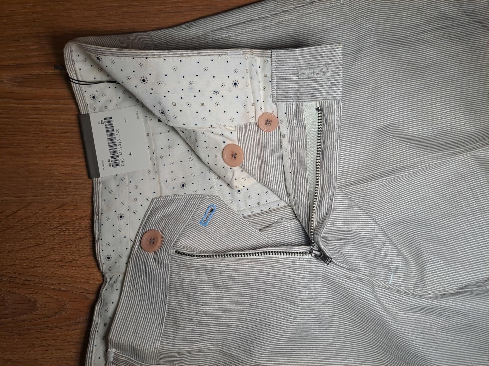 Structure NEW Structure Chino Pants Mens 32x30 Beige Striped Cotton Size 38R - 7 Thumbnail