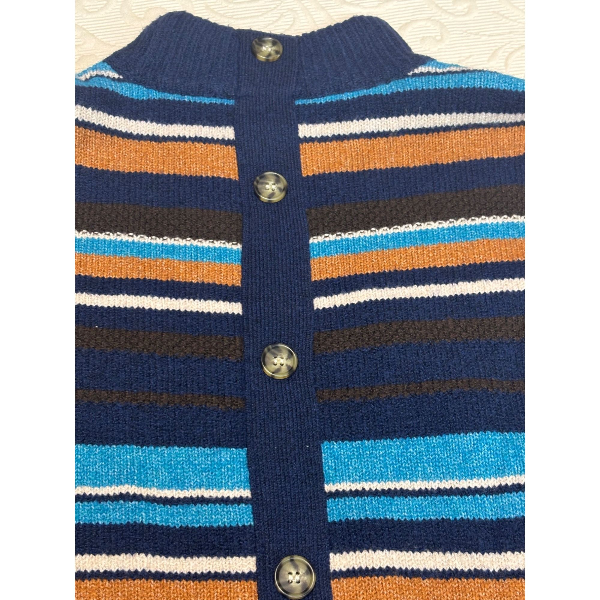 Other St. John’s Bay women’s Mock Neck, Button Back Striped Sweate Size M / US 6-8 / IT 42-44 - 14 Thumbnail