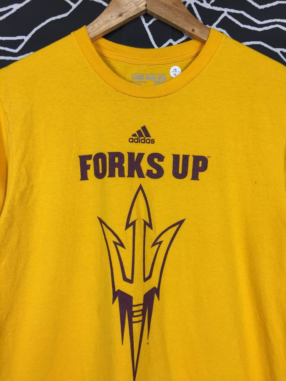 Adidas × Vintage Adidas The Go-To Tee Sun Devils Arizona State Forks Up Tee Size US M / EU 48-50 / 2 - 3 Thumbnail