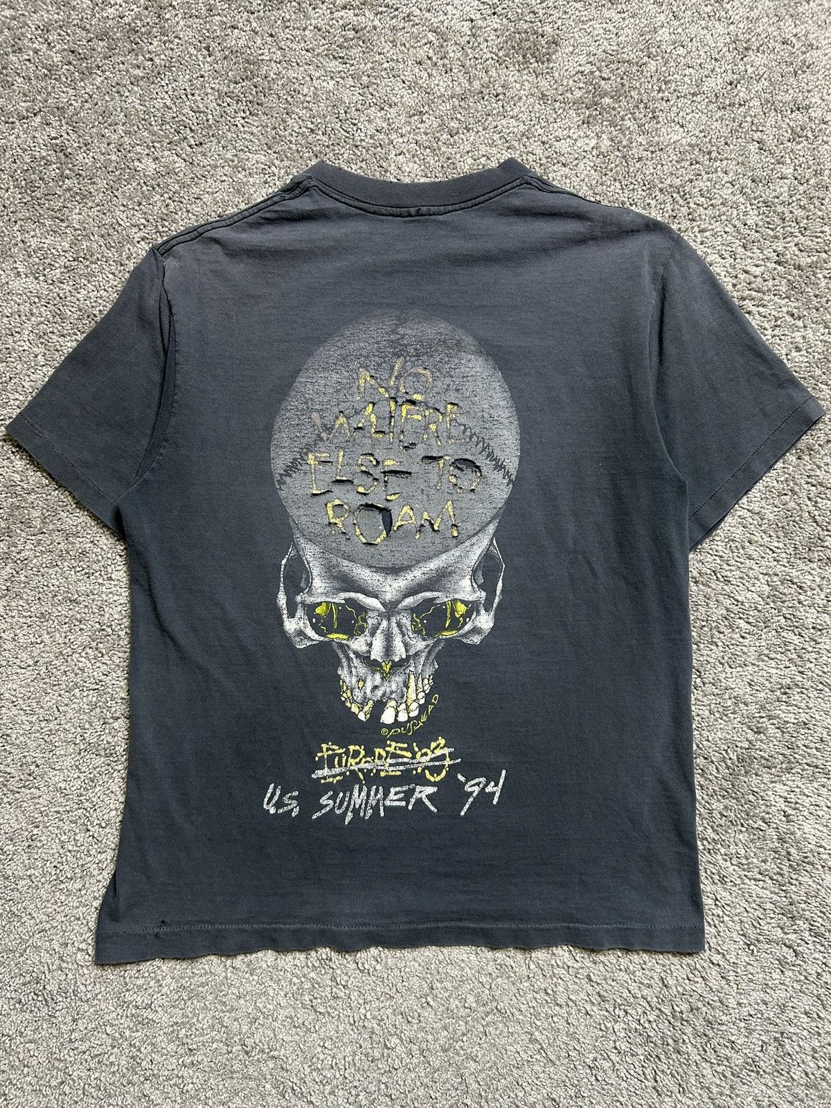 Band Tees Vintage 90s Metallica Pushead Thrashed Tee 1994 Faded Roam Size US L / EU 52-54 / 3 - 10 Thumbnail