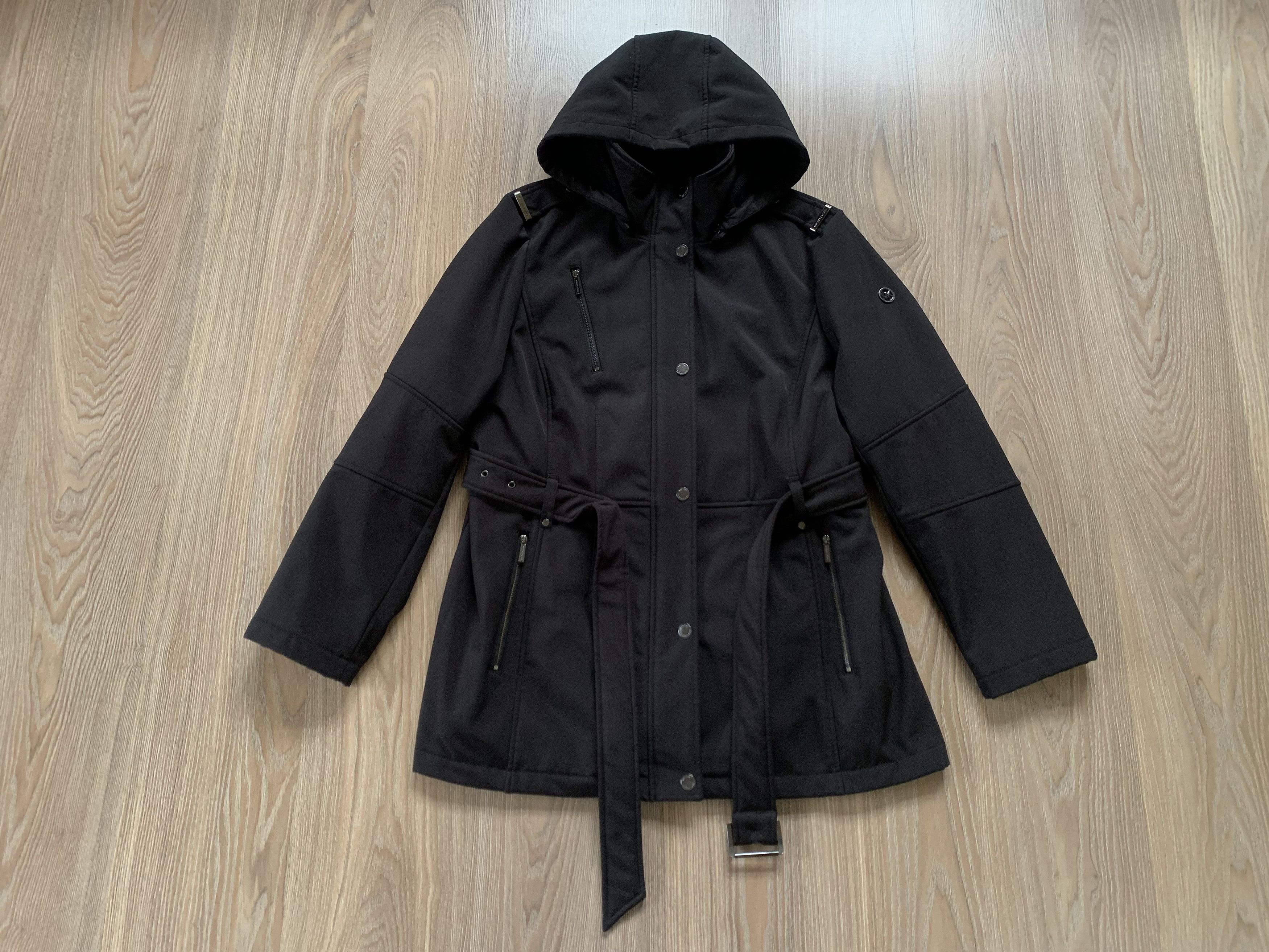 Michael Kors Michael Kors Softshell Hooded Trench Coat With Belt Size XL / US 12-14 / IT 48-50 - 2 Thumbnail