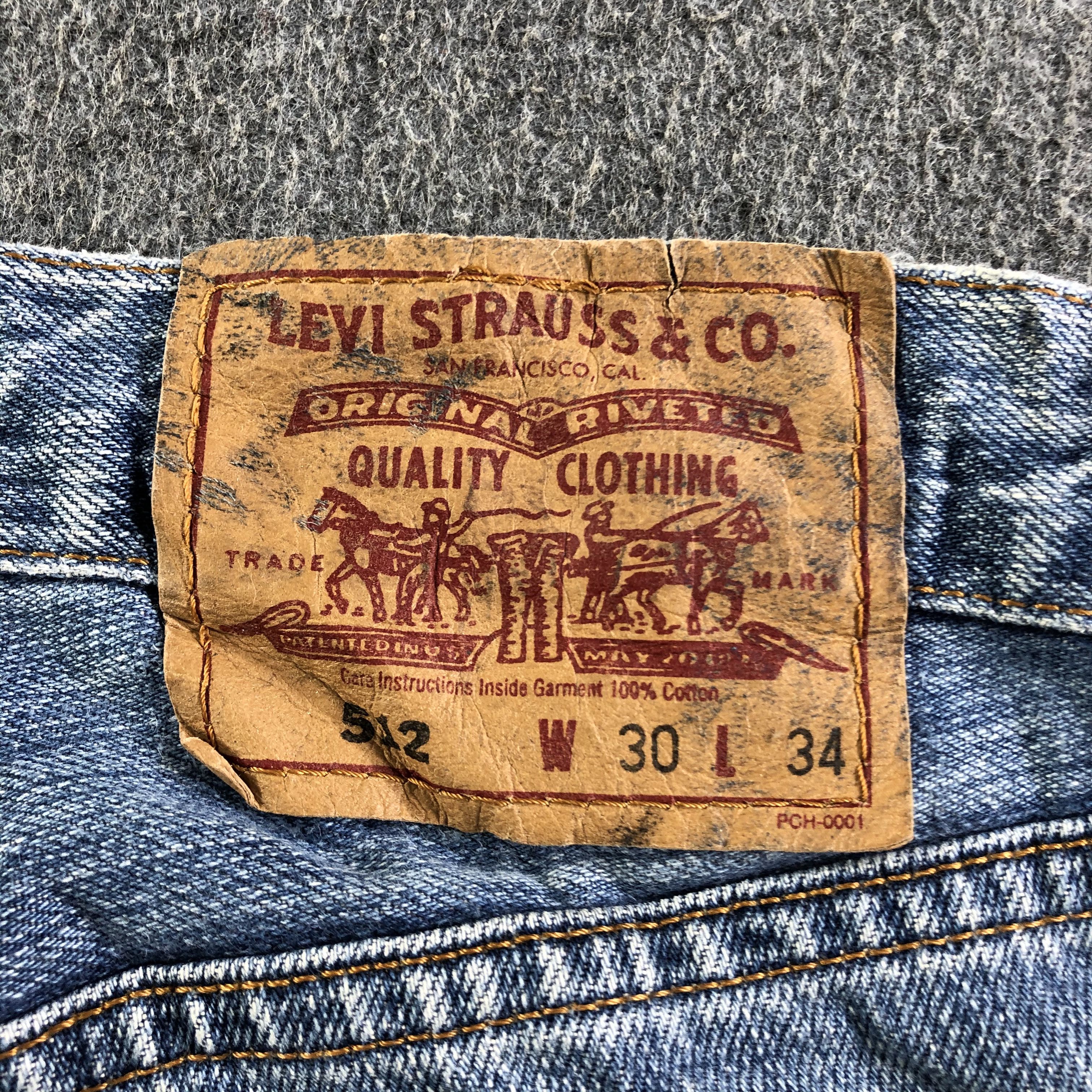 Levi's Vintage Blue Wash Levis 512 Jeans-J3552 Size US 30 / EU 46 - 5 Thumbnail