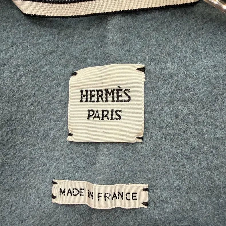 Hermes Hermes Teal Hooded Cashmere Jacket Size XXS / US 00 / IT 34 - 3 Thumbnail